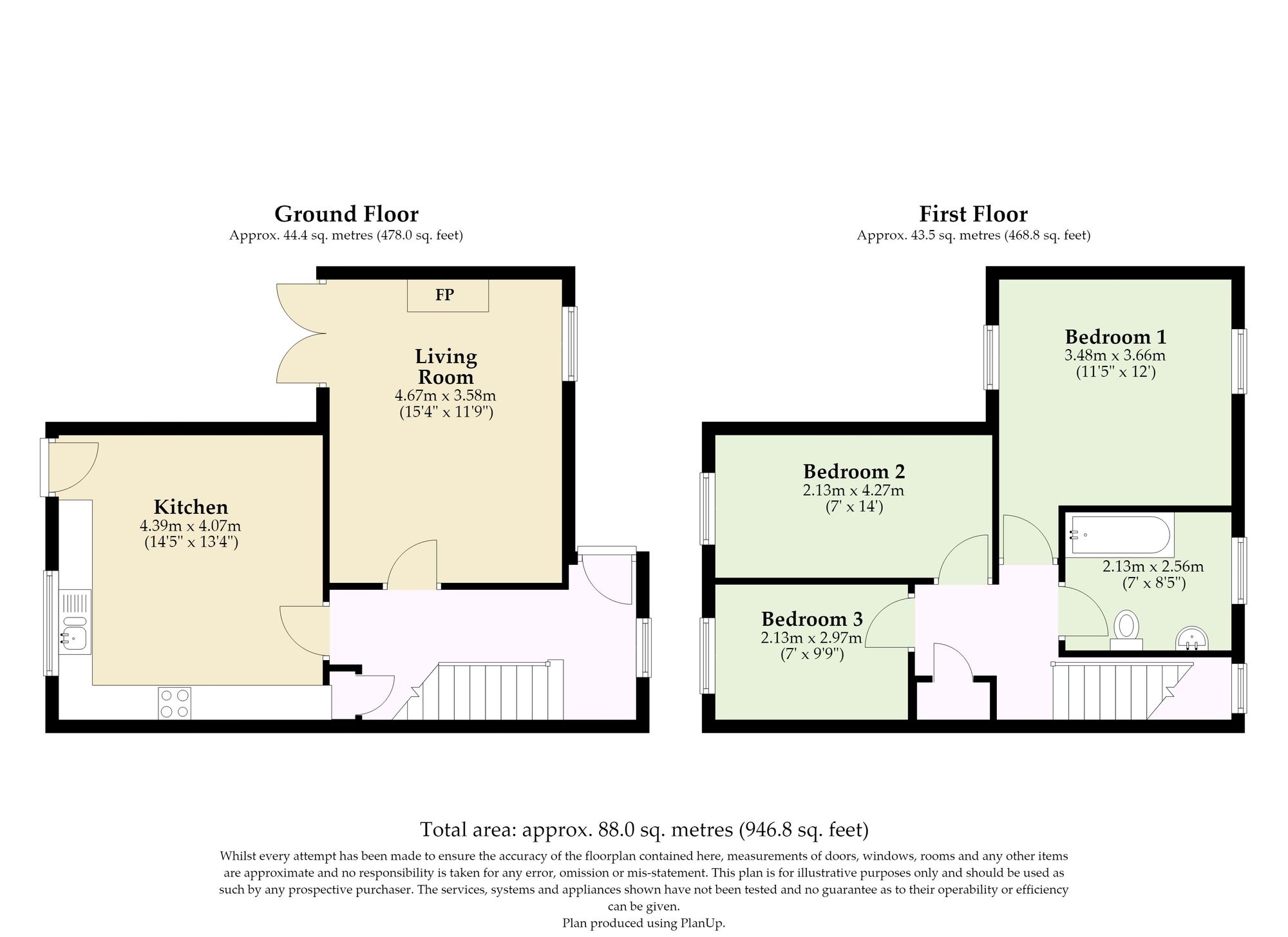 55a Tan Lane, Great Yarmouth floorplan