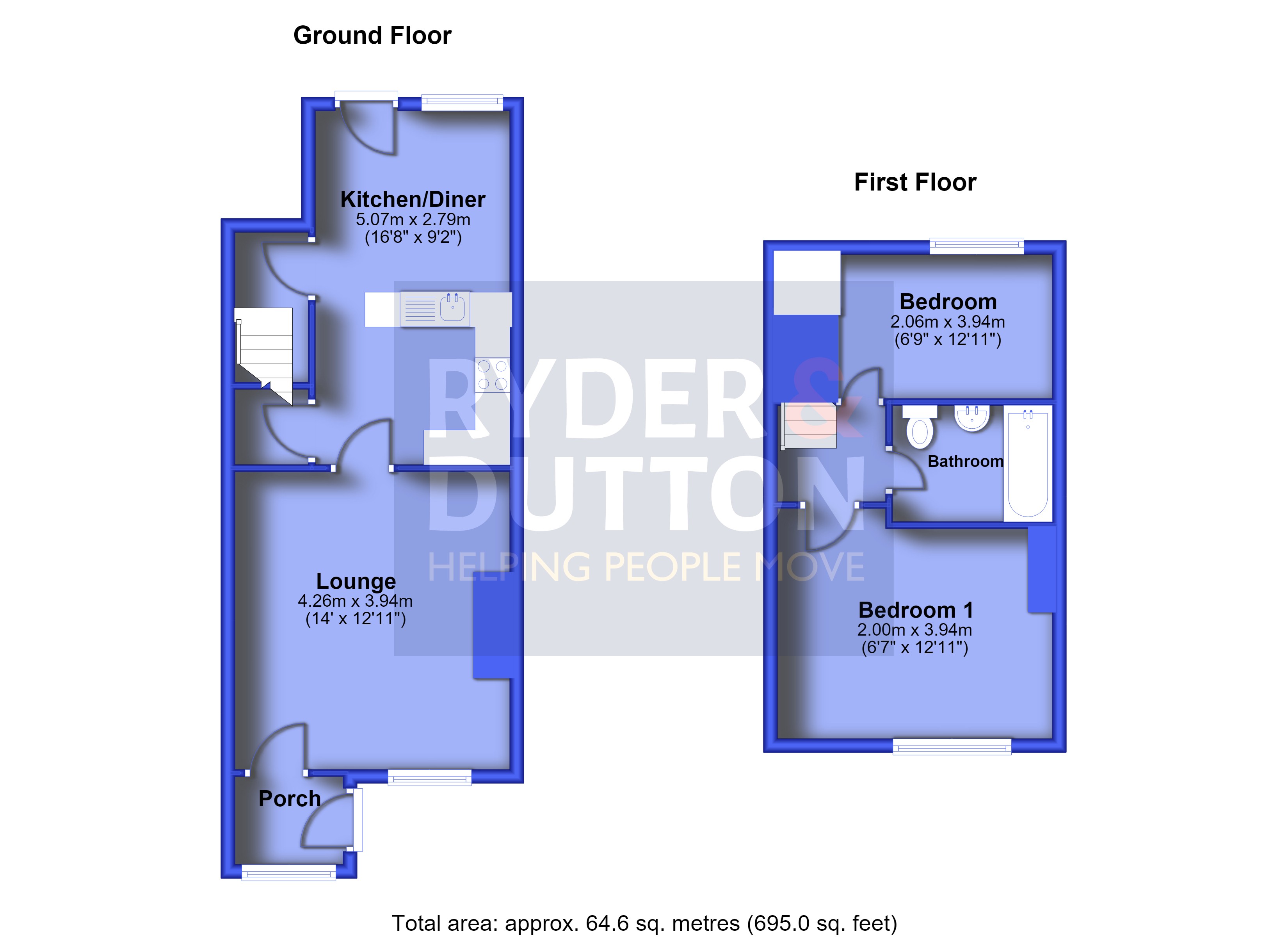35, Mona Street, Huddersfield floorplan