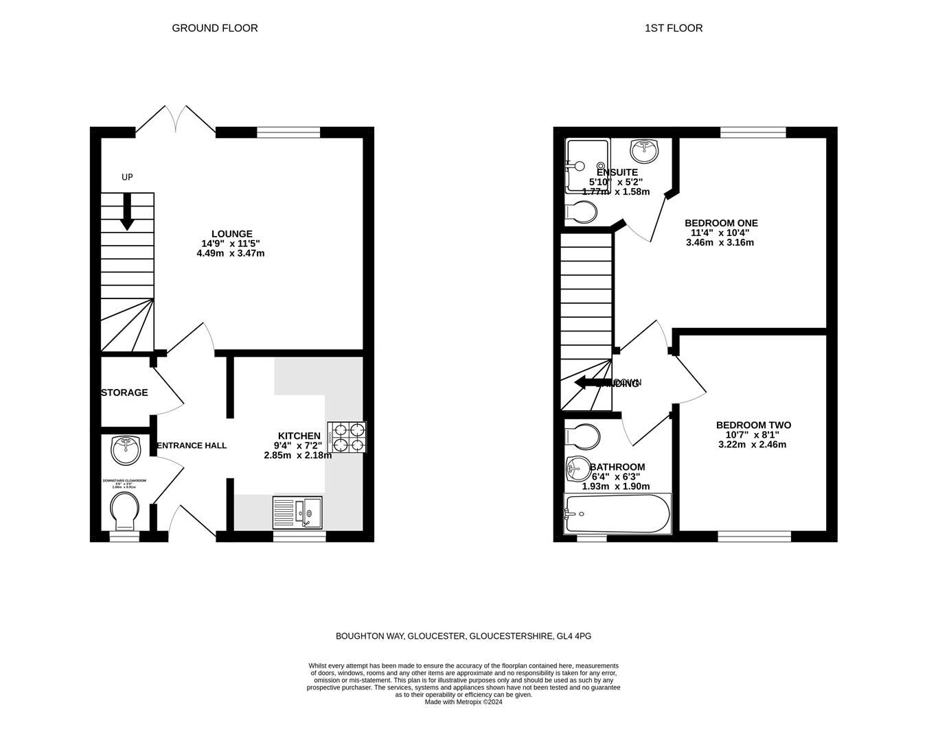 Boughton Way, Gloucester GL4, 2 bedroom end terrace house for sale
