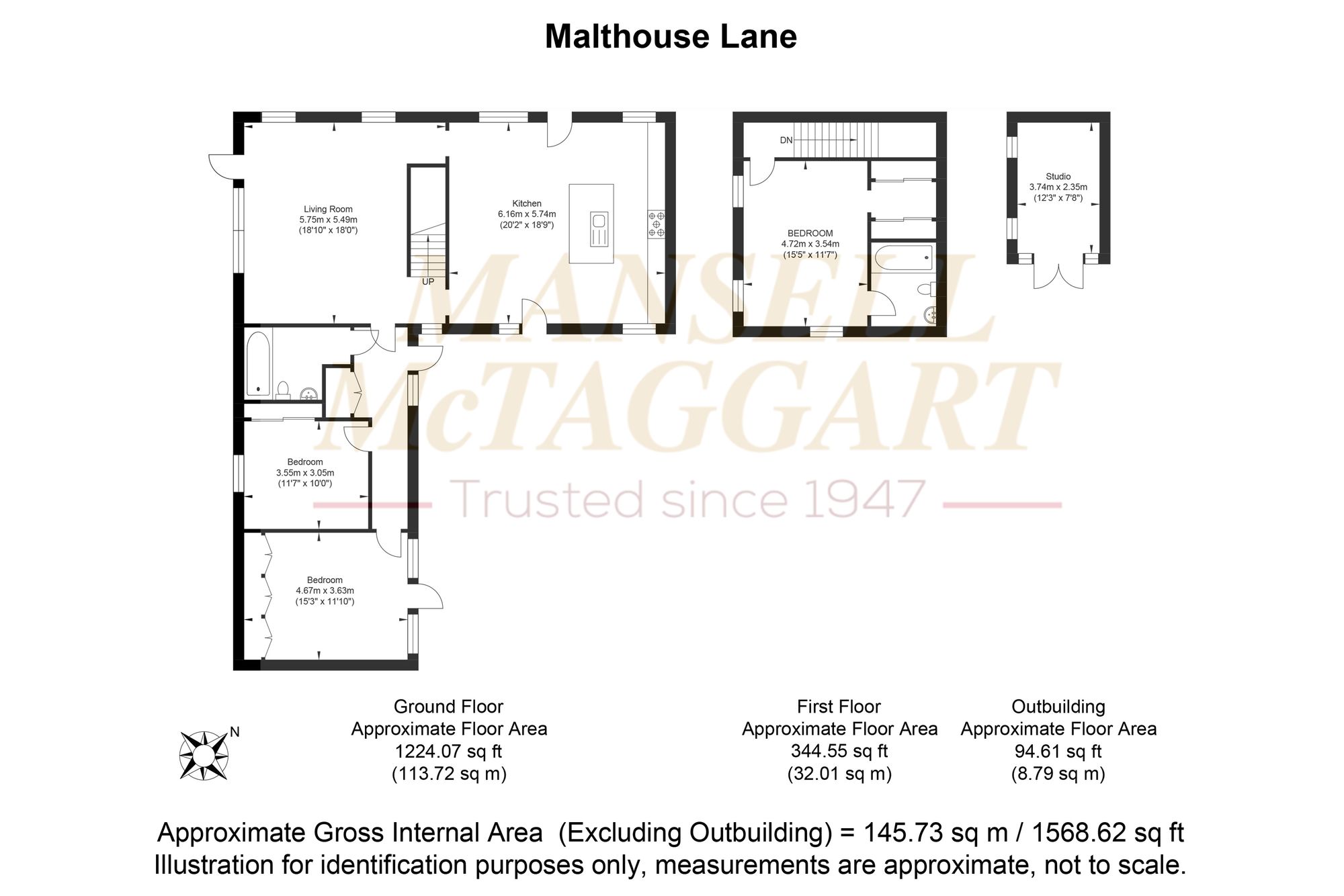 5 Seymour Mews Malthouse Lane, Horley floorplan