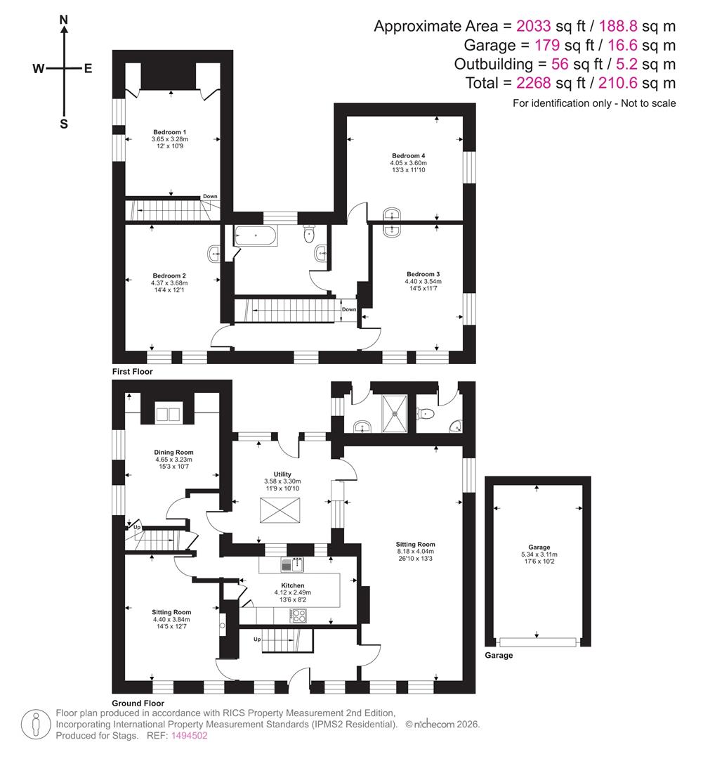 The Folly,, Folly Farm, St.Ives floorplan