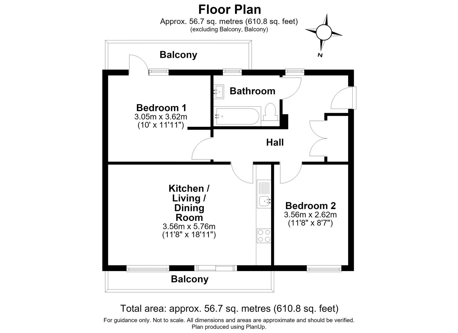 11, Nidus House, 16, Abbey Street, Cambridge floorplan