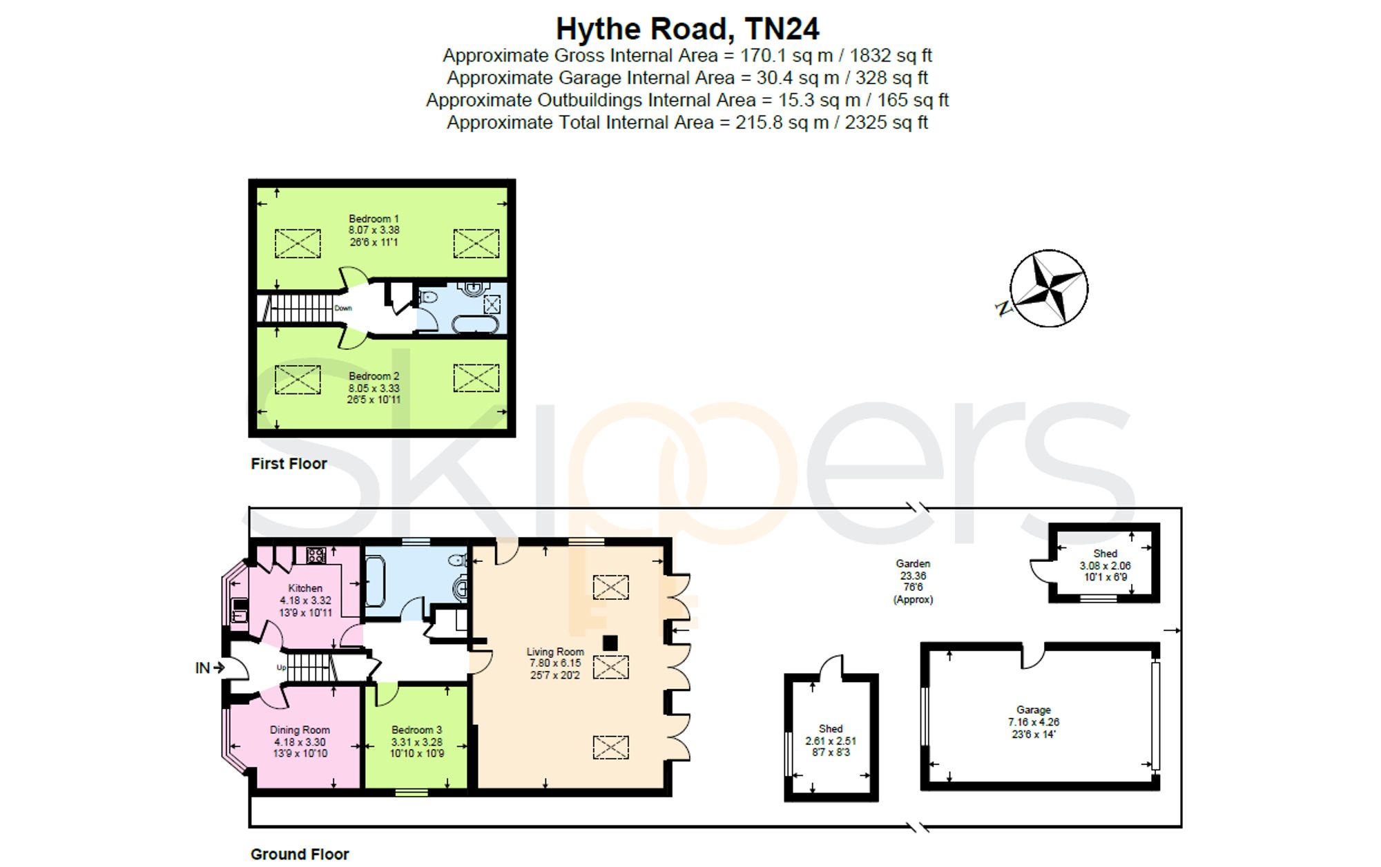 344 Hythe Road, Ashford floorplan