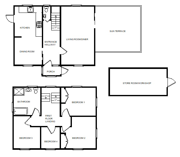 The Cedars Marlborough Road, Ilfracombe Devon, Devon floorplan