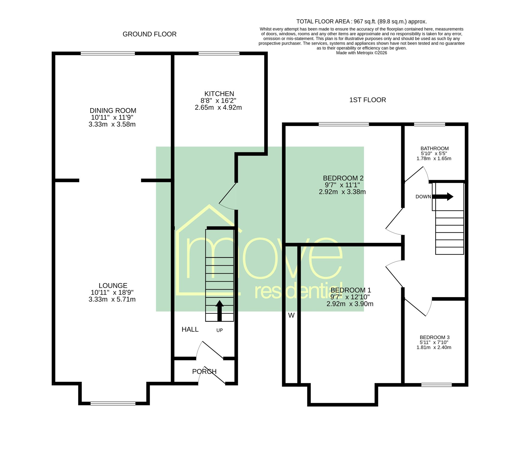 10 Somerset Road, Wirral floorplan