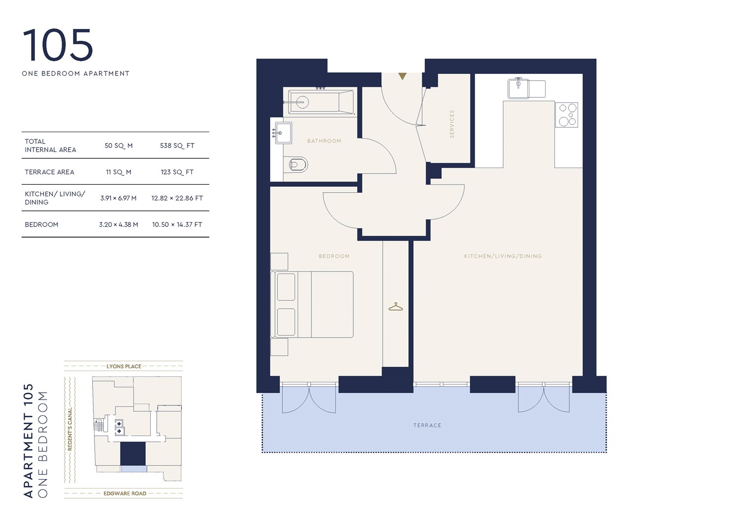 1 Bedrooms Flat for sale in Lyons Place, St John's Wood, London NW8