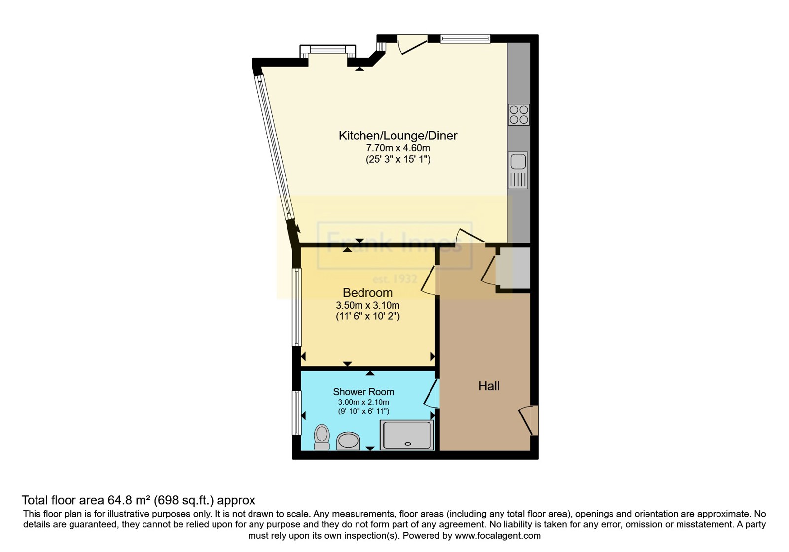 Apartment 26, Knightsbridge Court,, West Bars, Derbyshire floorplan