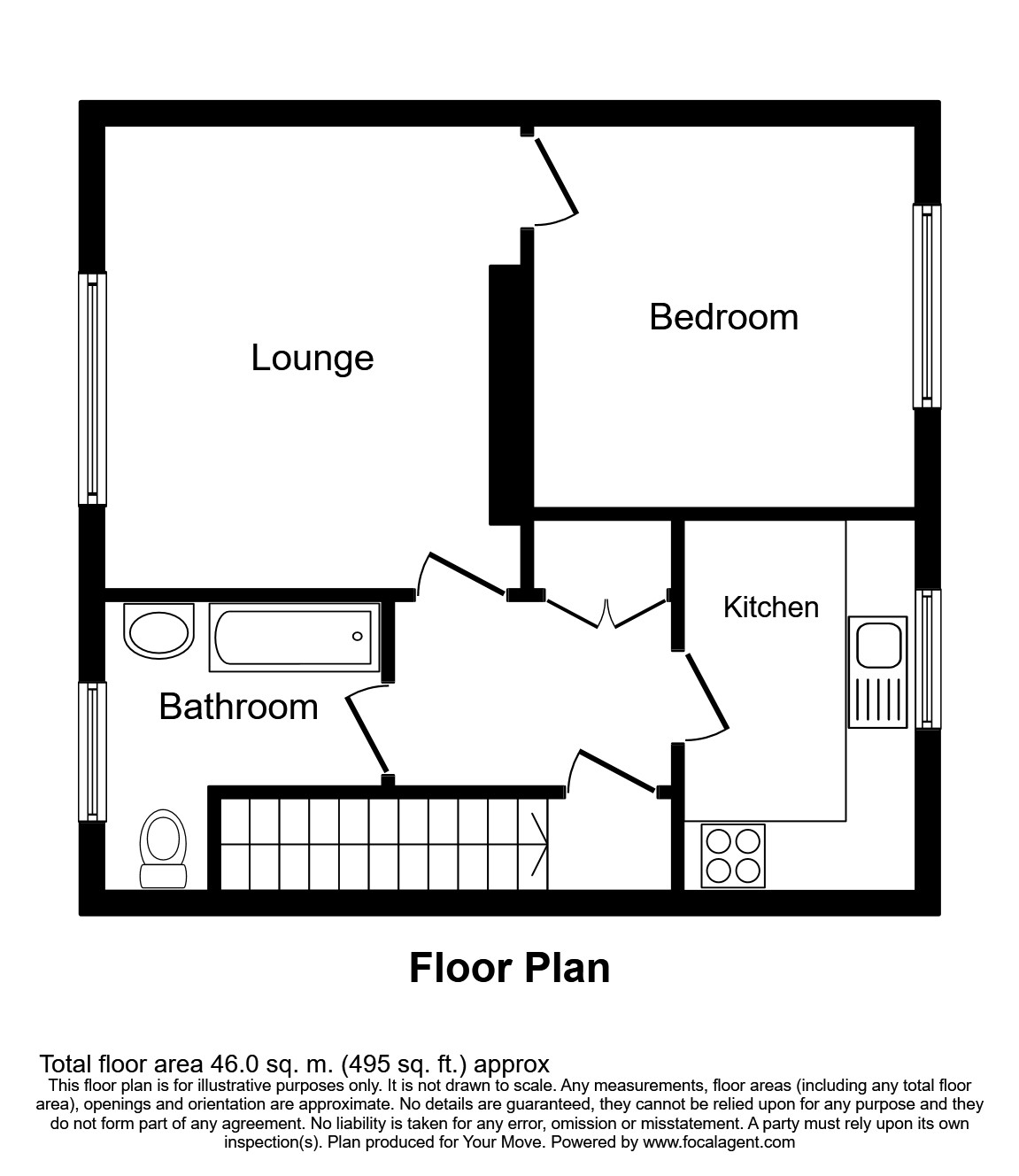1 bed flat for sale in Mossfield Road, Kearsley, Bolton, Greater