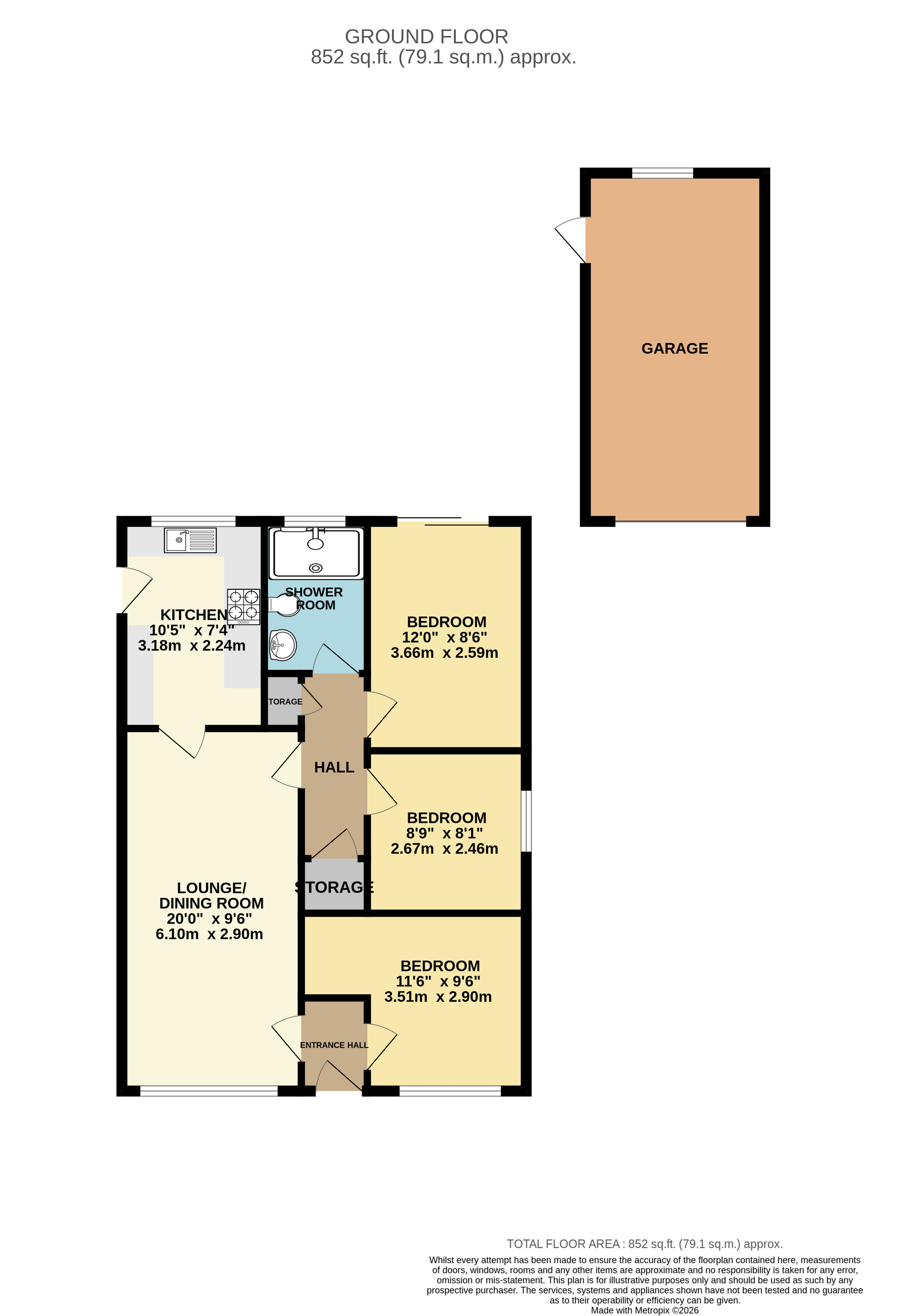 Upland Rise, Westbury floorplan