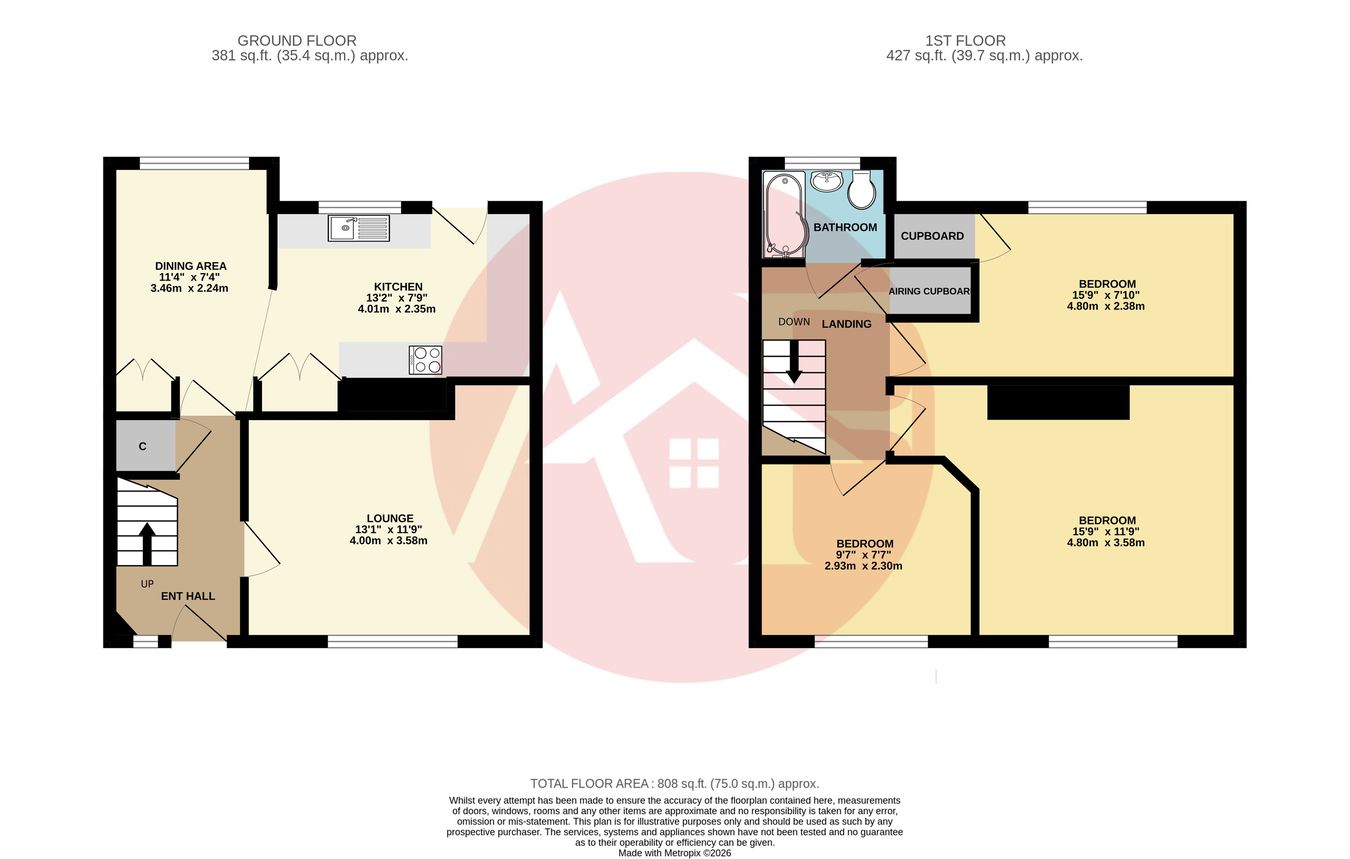 4, Elm Lane, Woolavington floorplan
