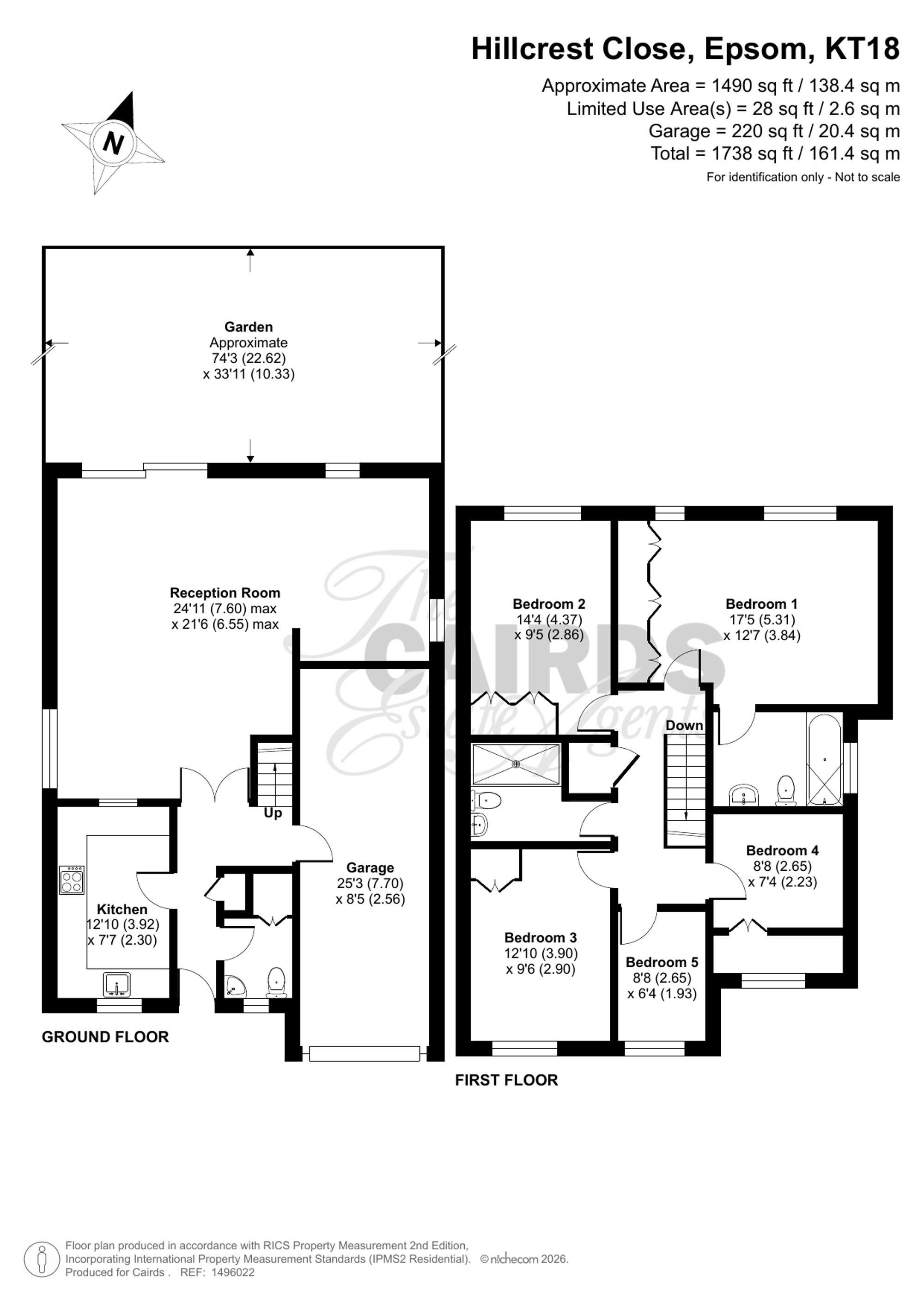 11 Hillcrest Close, Epsom floorplan