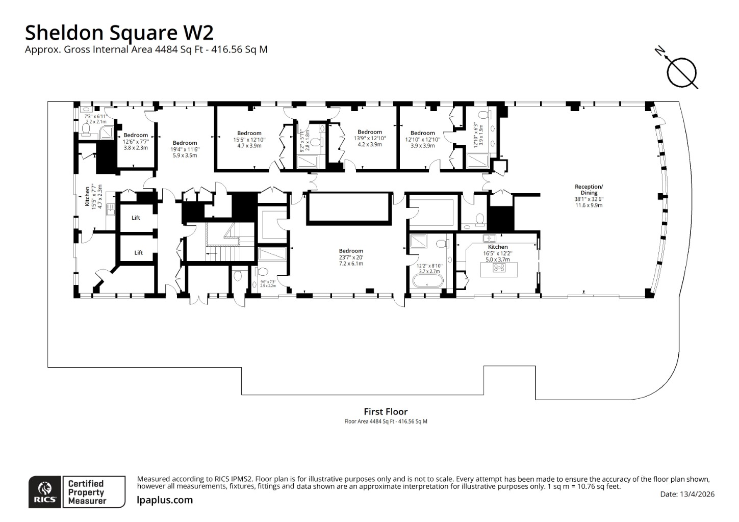 Apartment 79, 21, Sheldon Square, London floorplan
