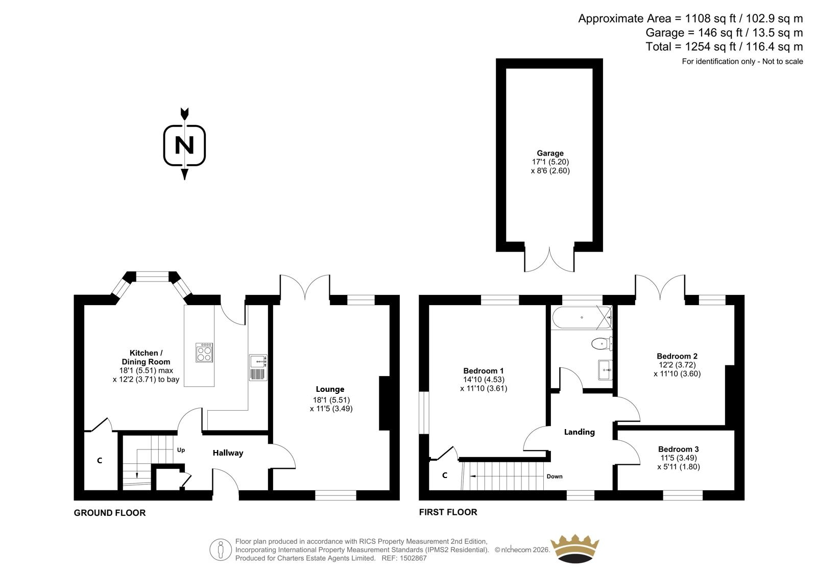 5, Orchards Way, Southampton floorplan