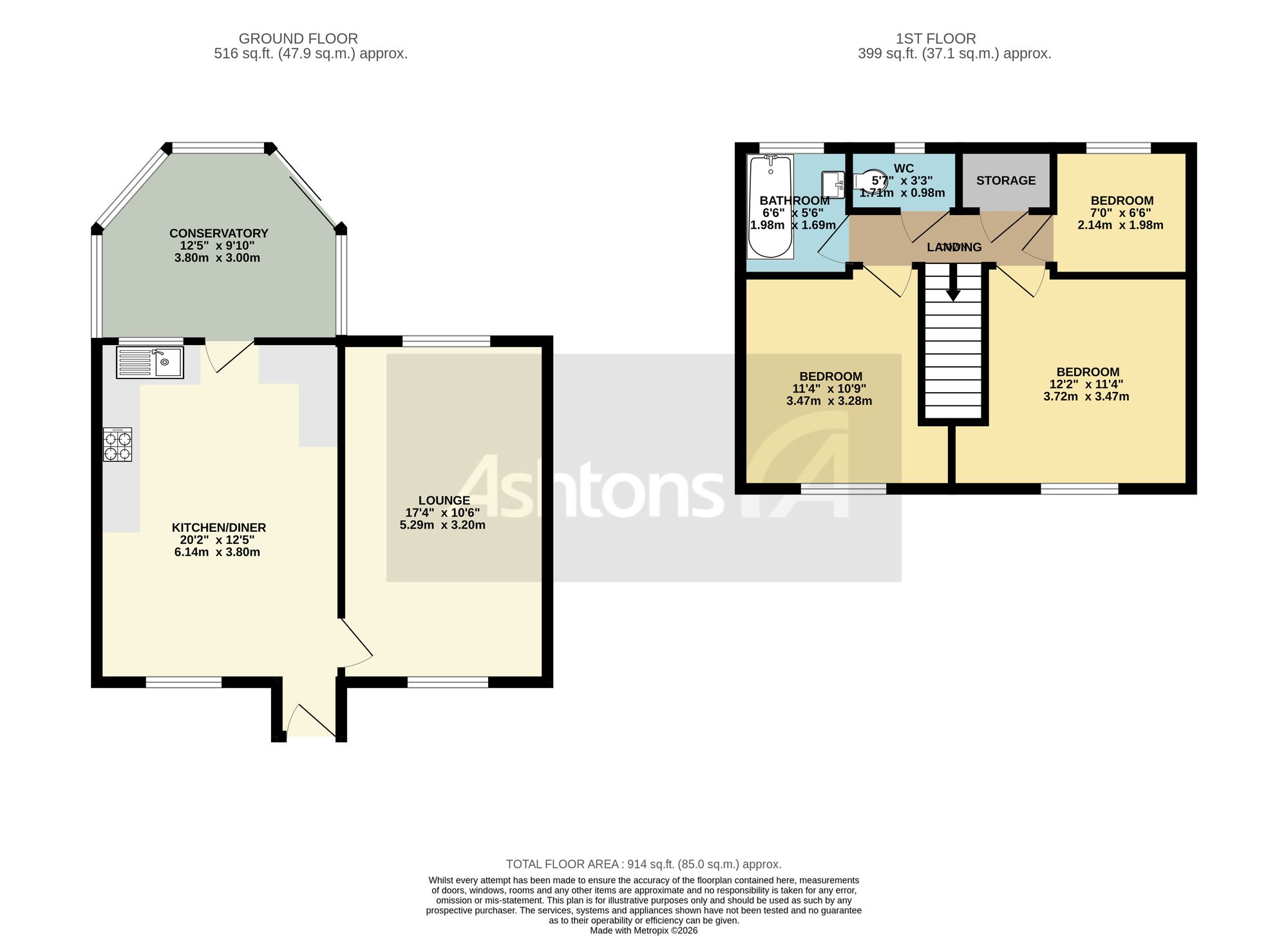 3 Granston Close, Warrington floorplan