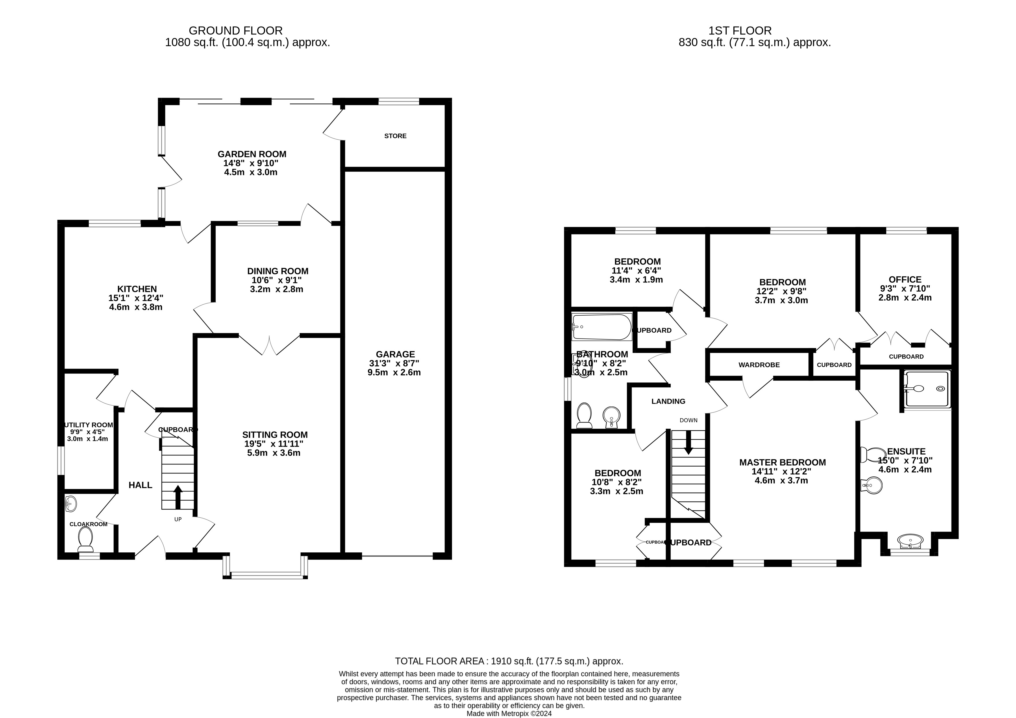 121, Scotland Road, Market Harborough floorplan