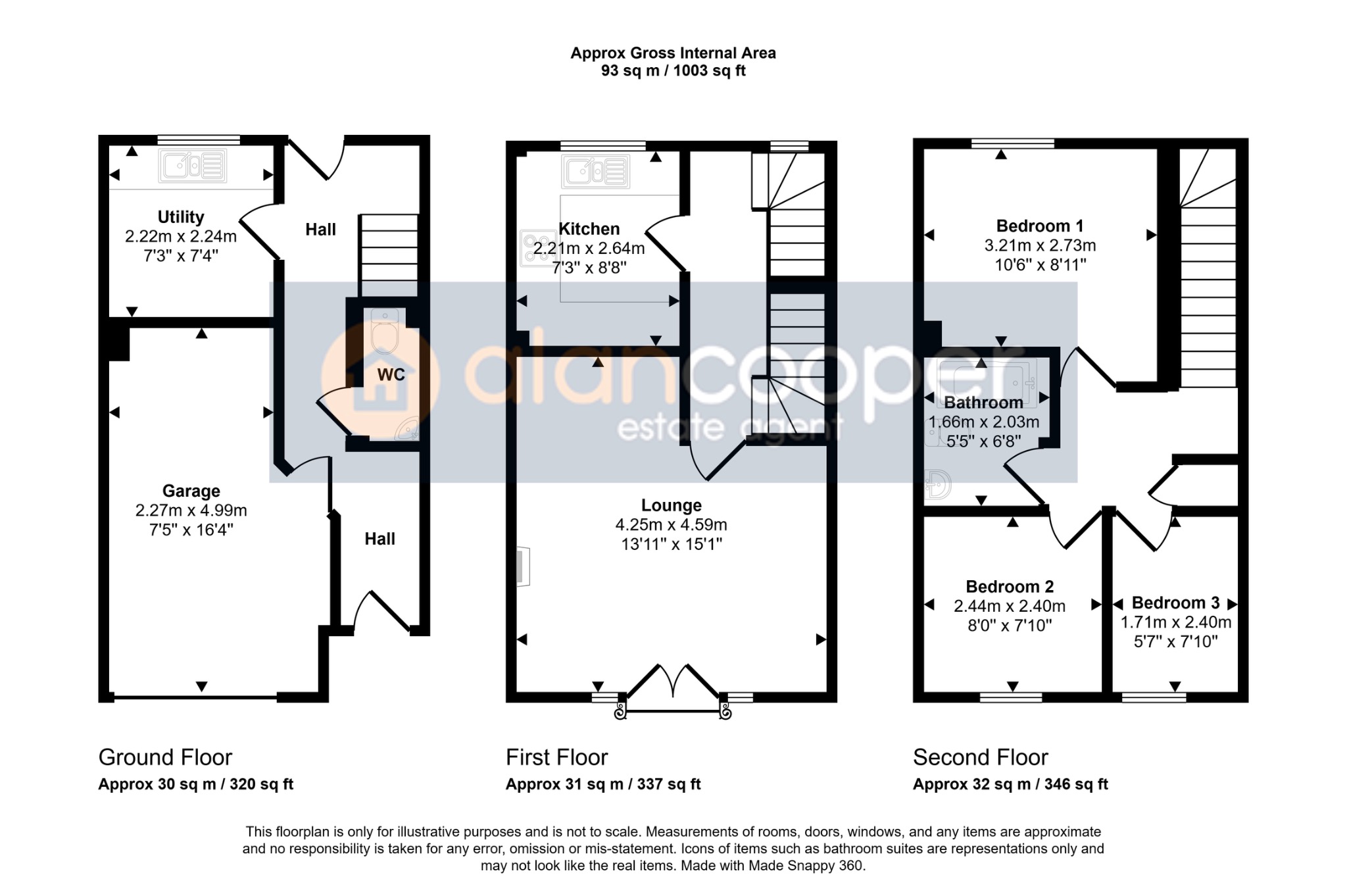 6 Kenilworth Drive, Nuneaton, Warwickshire floorplan