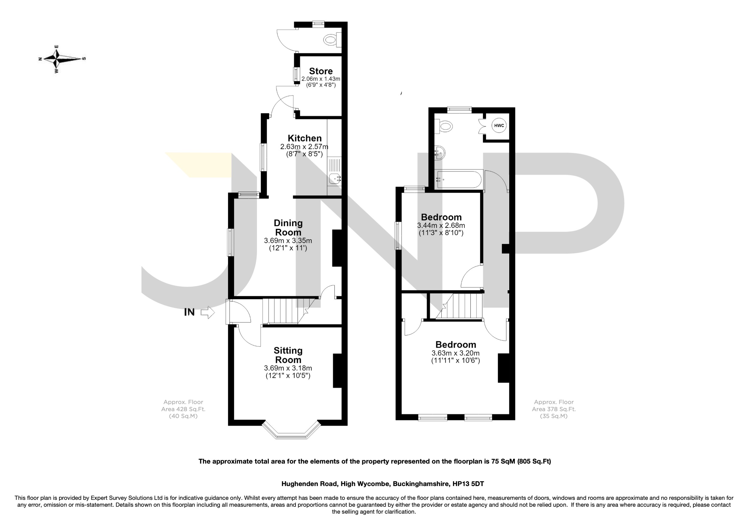 26, Hughenden Road, Buckinghamshire floorplan