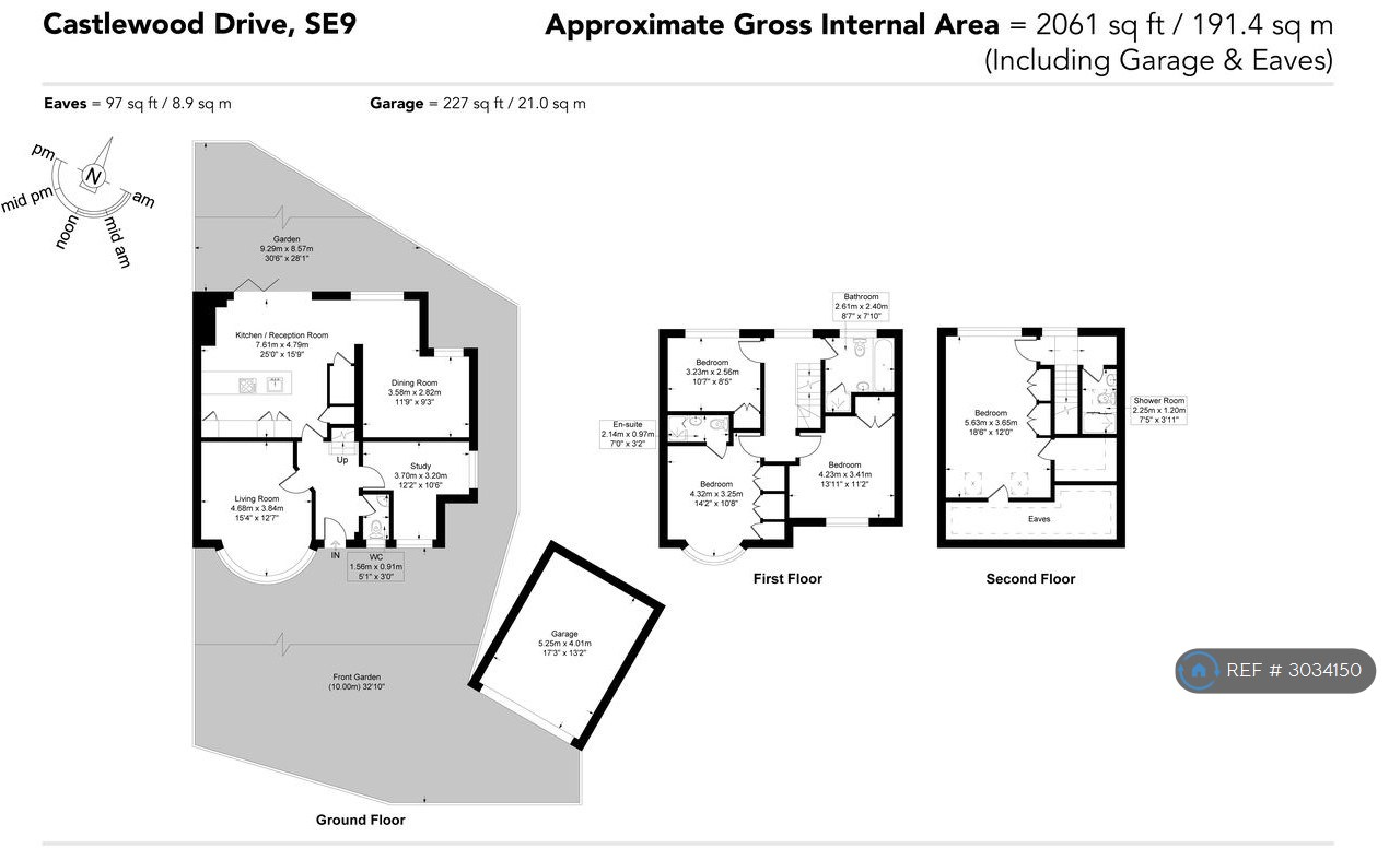 Castlewood Drive, Eltham, London floorplan