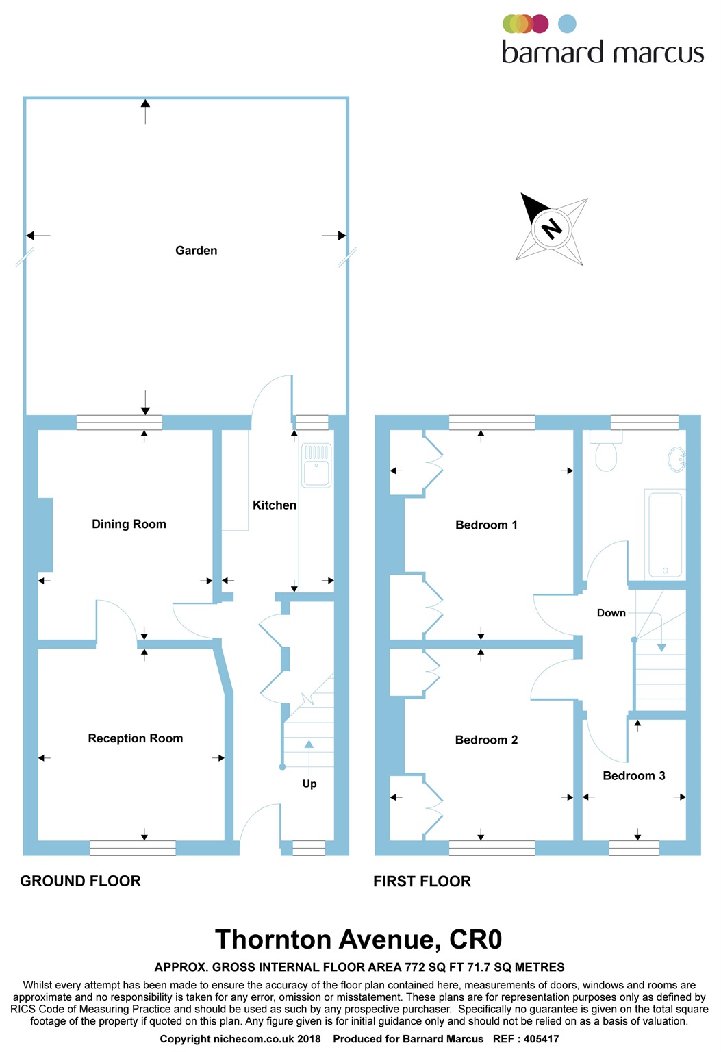 3 Bedrooms Terraced house for sale in Thornton Avenue, Croydon CR0