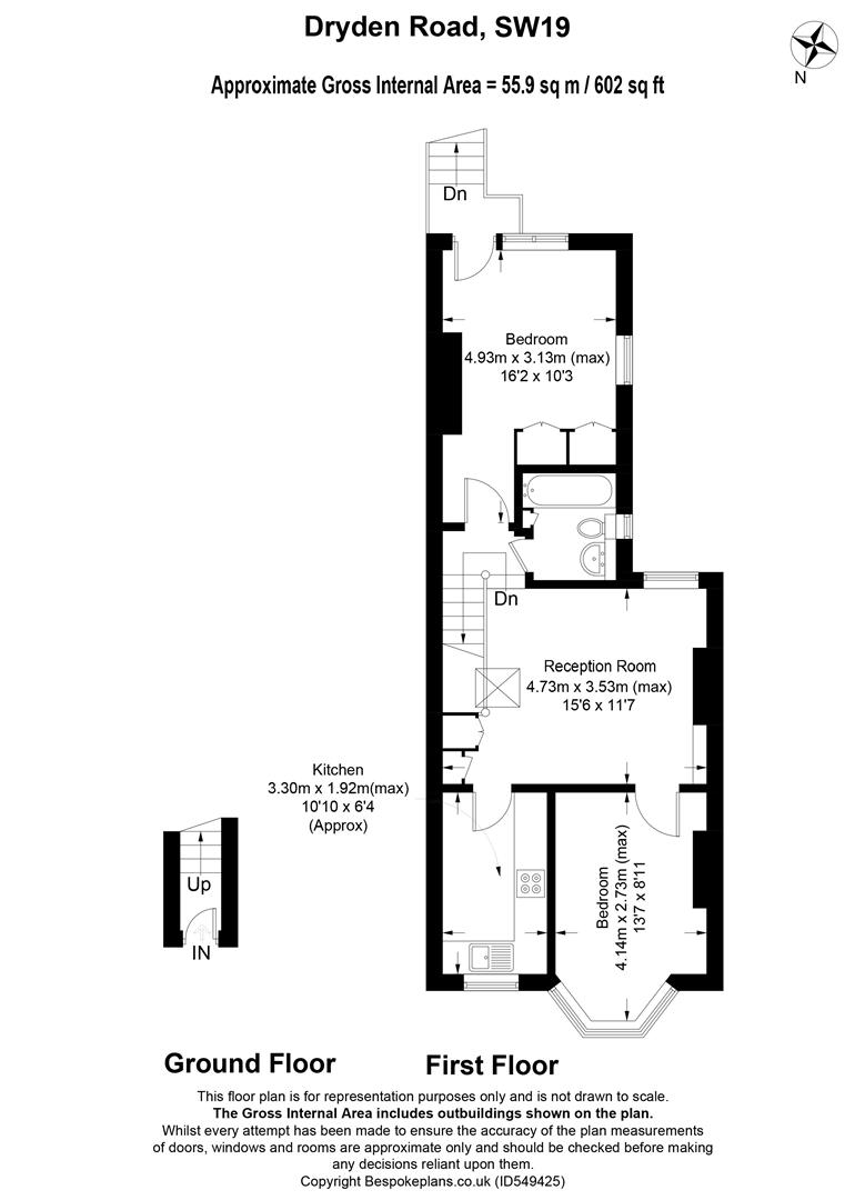 2 Bedrooms Flat for sale in Dryden Road, London SW19