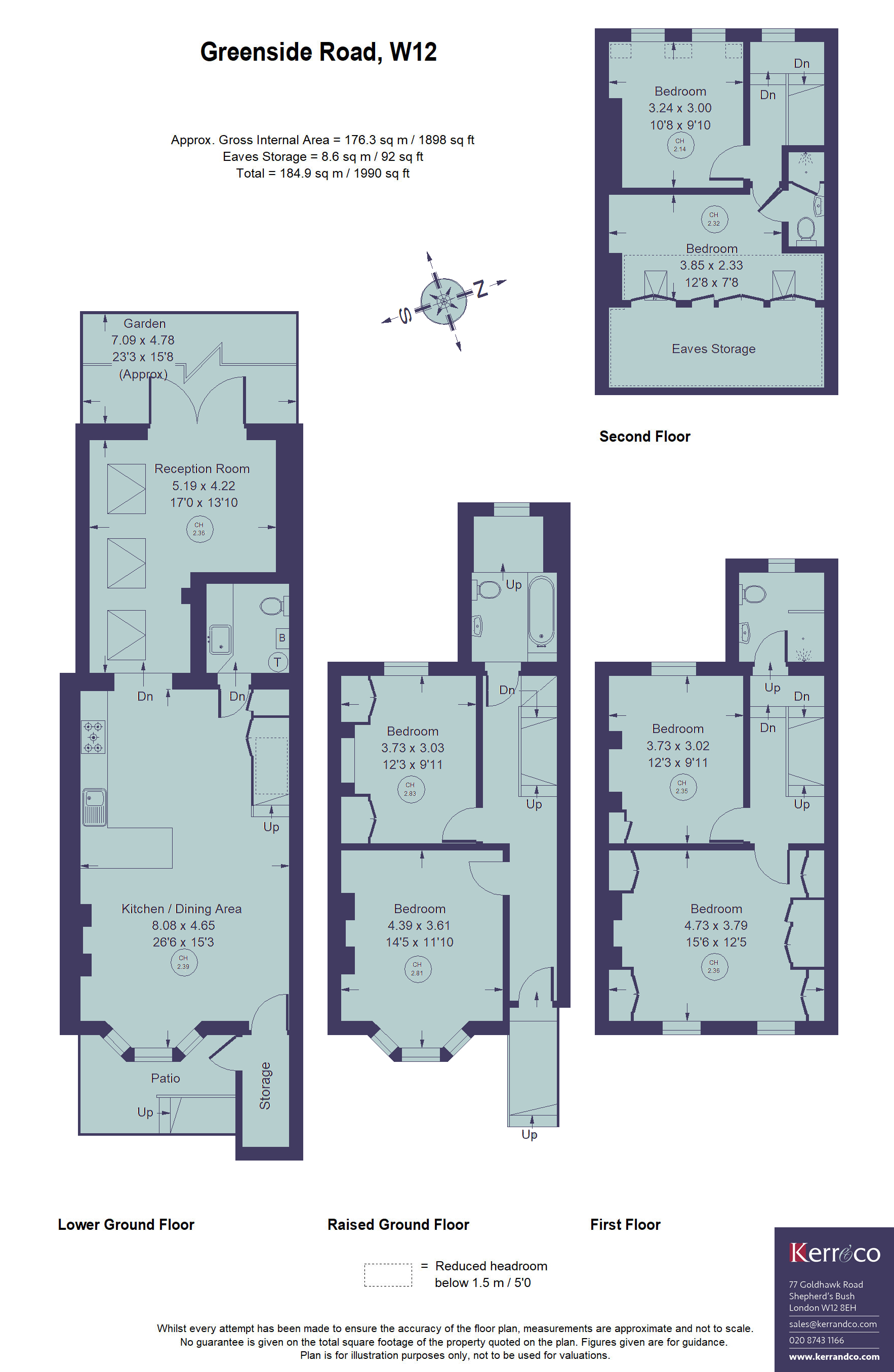 91, Greenside Road, Shepherd's Bush W12 floorplan