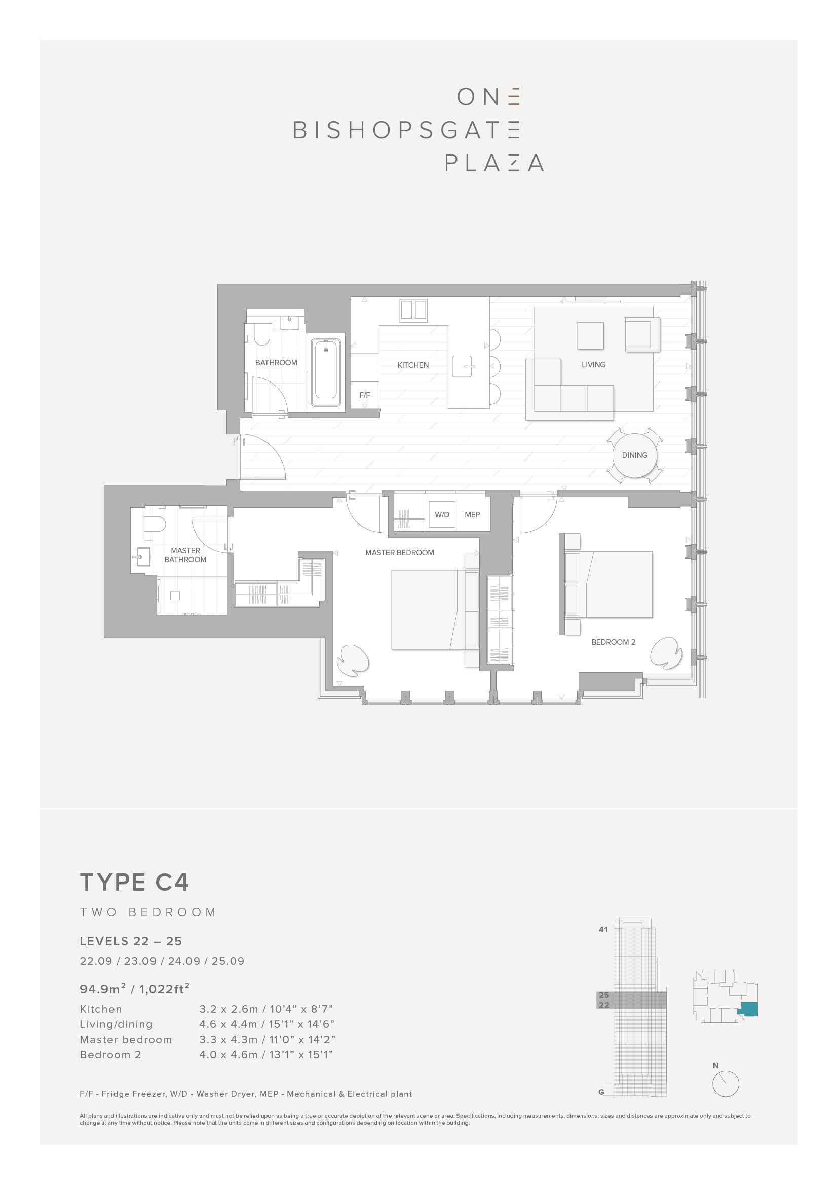 One Bishopsgate Plaza, London floorplan