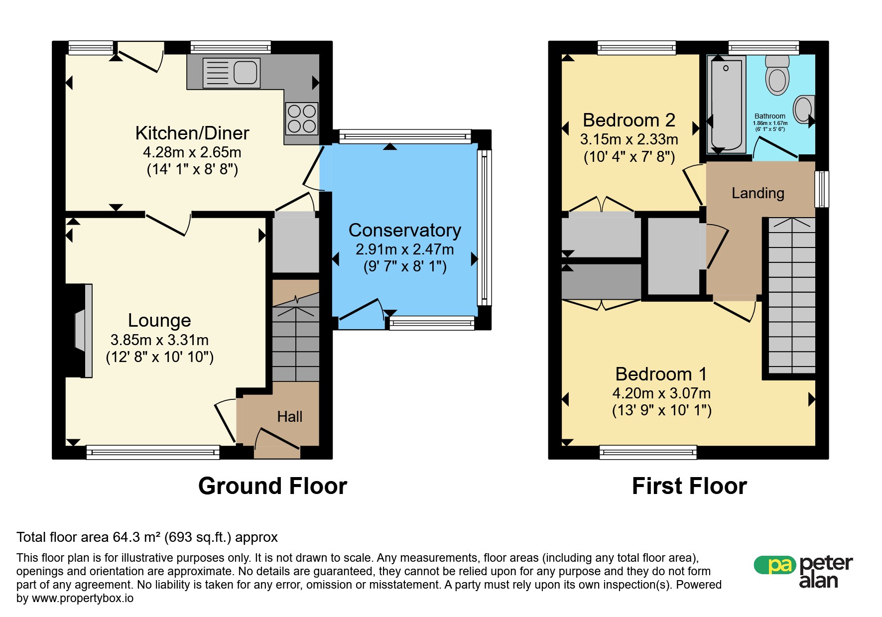 56, Rhiw'r Ddar, Cardiff floorplan