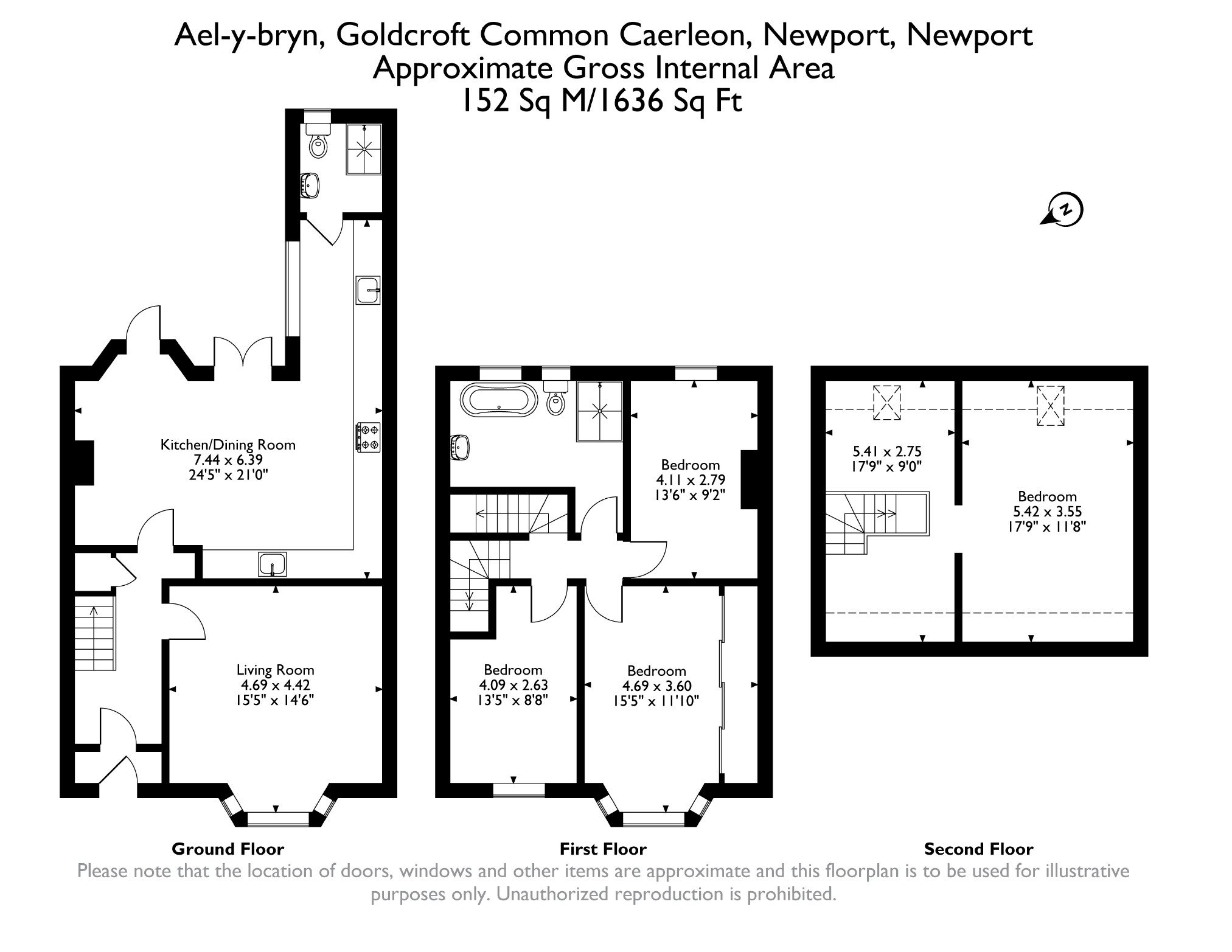Goldcroft Common, Caerleon floorplan