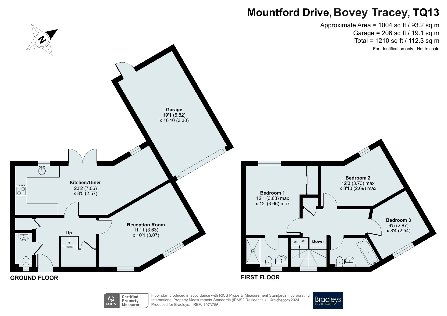 Mountford Drive, Bovey Tracey, Newton Abbot, Devon TQ13, 3 bedroom semi