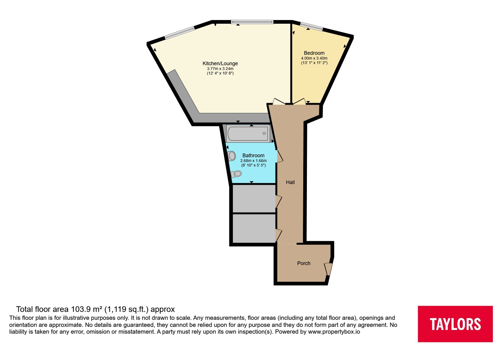 34, City View Apartments, Bristol floorplan