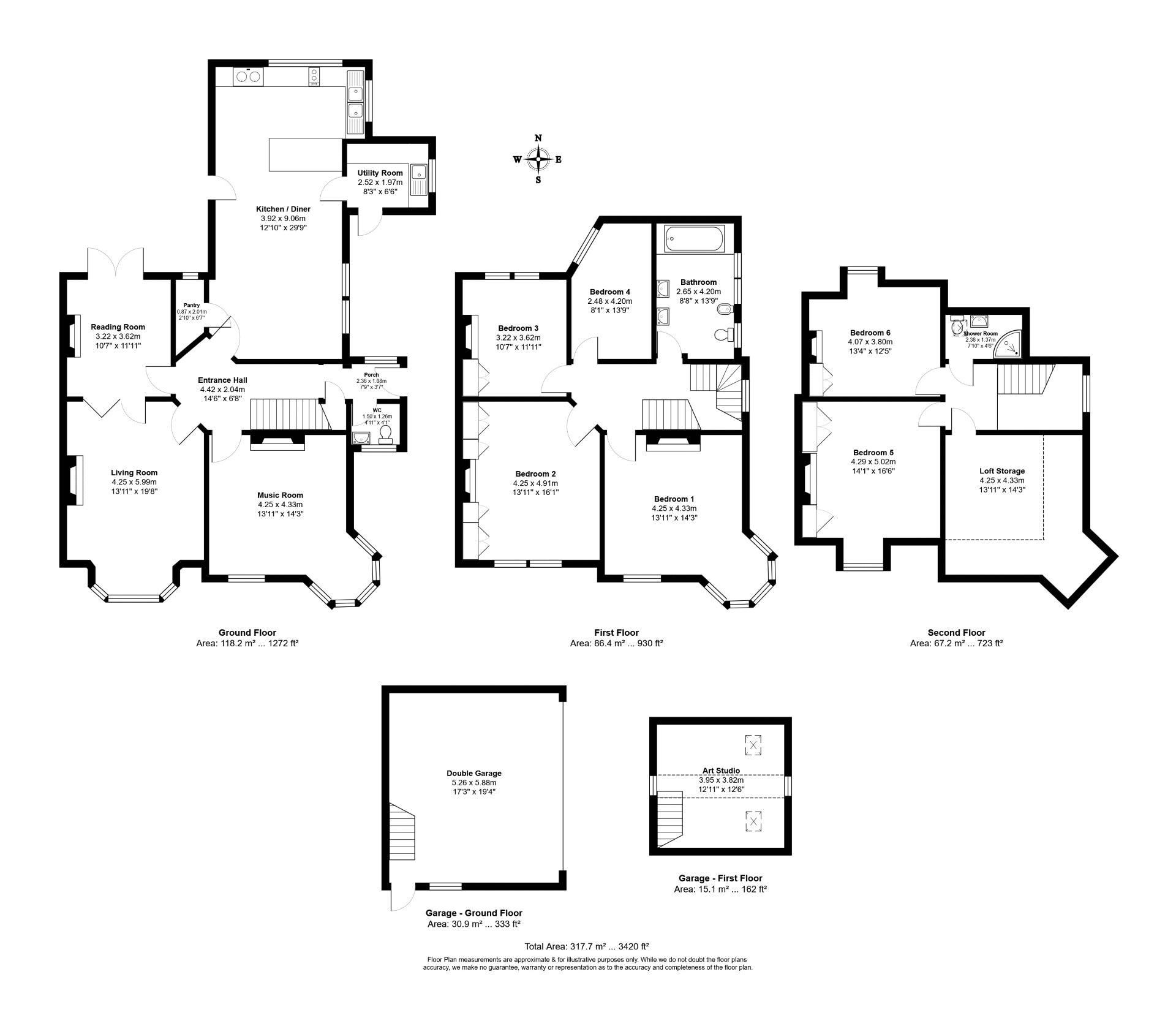 The Old Rectory, 118 Wood Street, Barnet floorplan