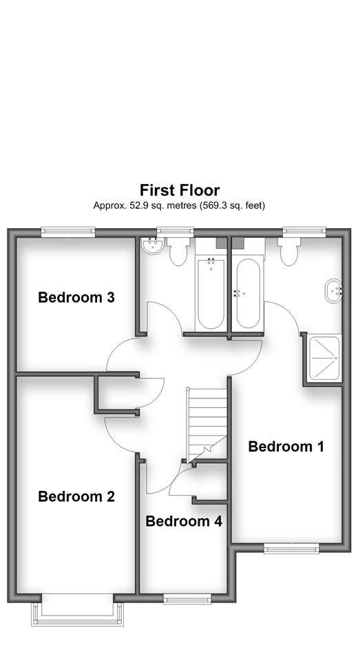 Falkland Place Walderslade Woods, Chatham floorplan