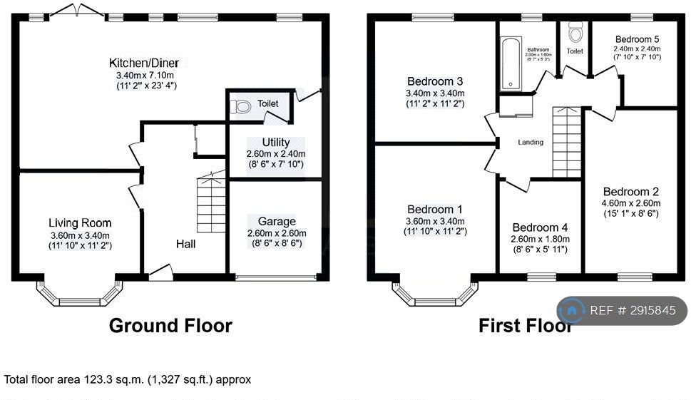Wardown Crescent, Luton floorplan