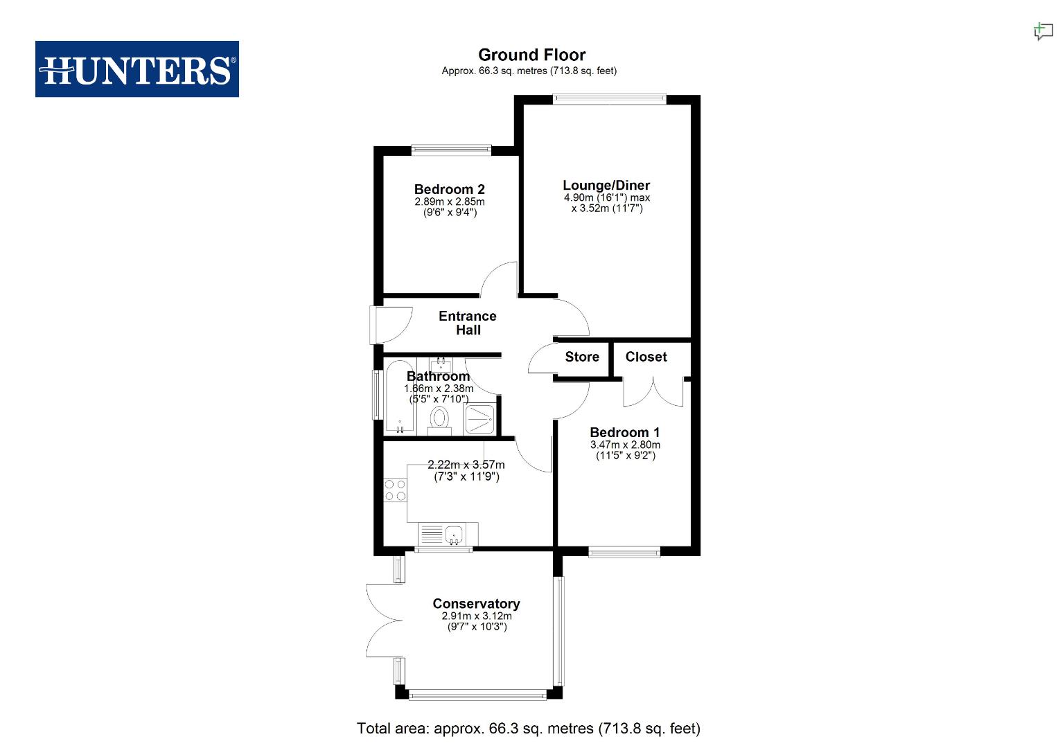 2, Queensway Place, Pontefract floorplan