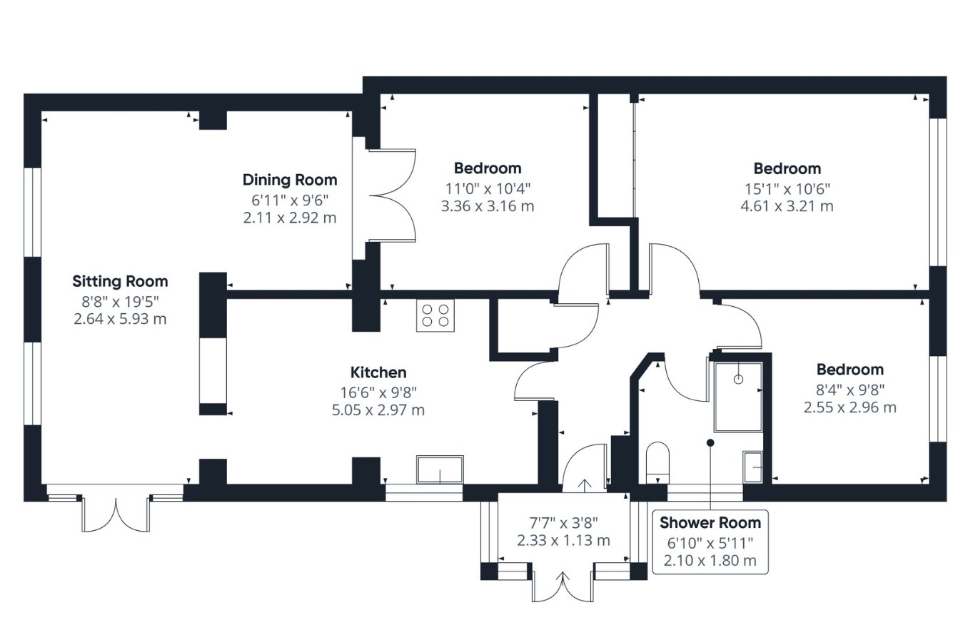 11 The Paddock, Hemsby, Norfolk floorplan
