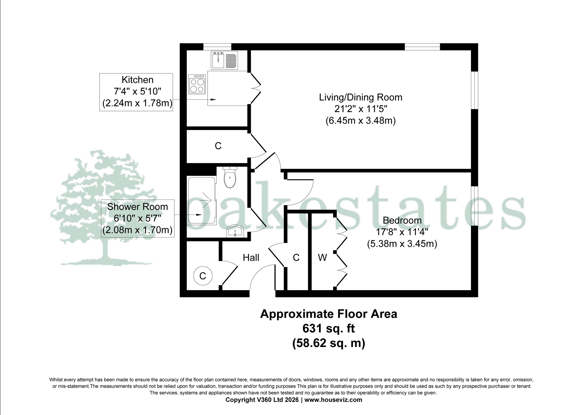 Flat 27 Clements Court 14-20, Sheepcot Lane, Watford floorplan