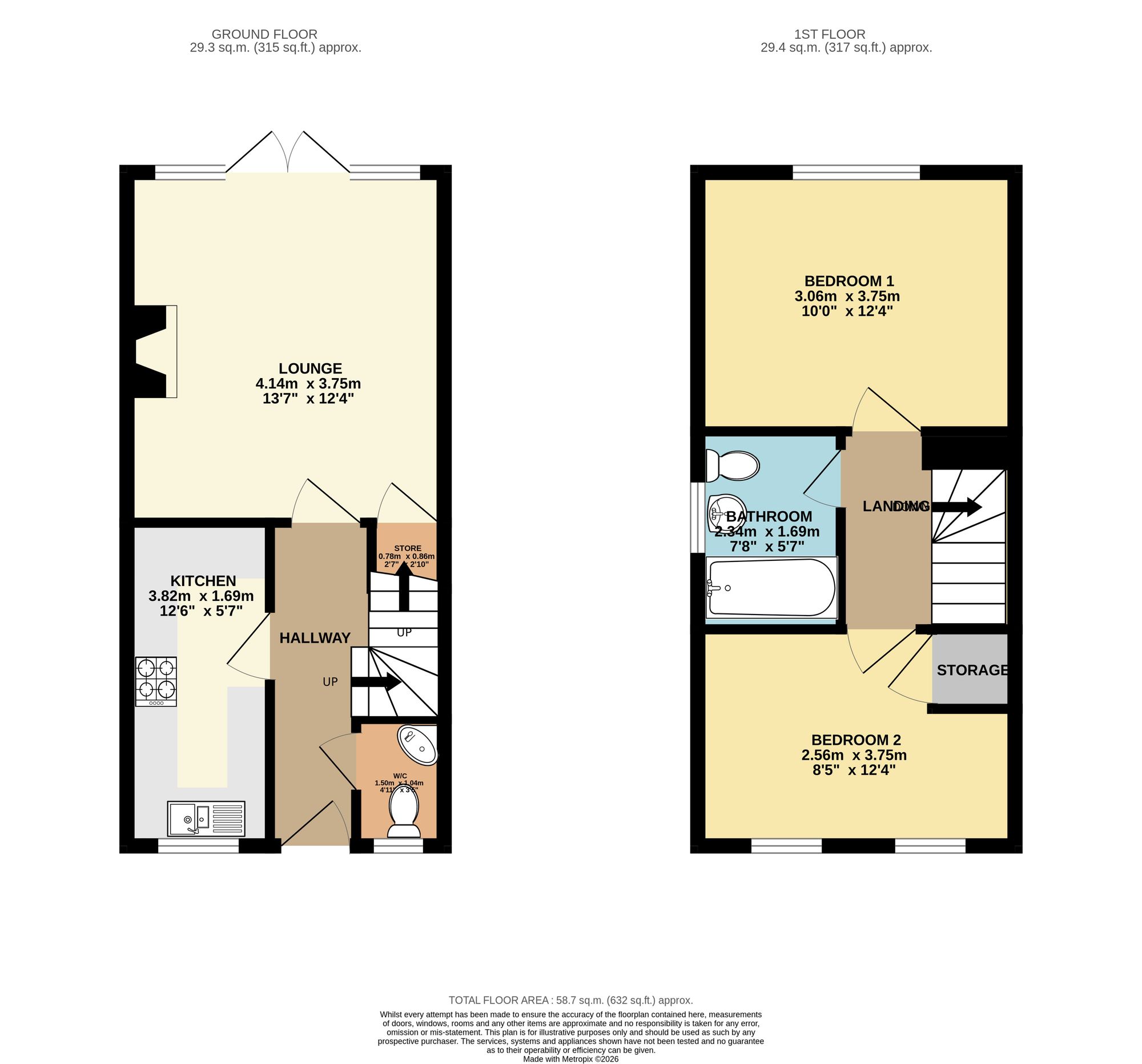 19 Pen Lane, Chesterfield floorplan