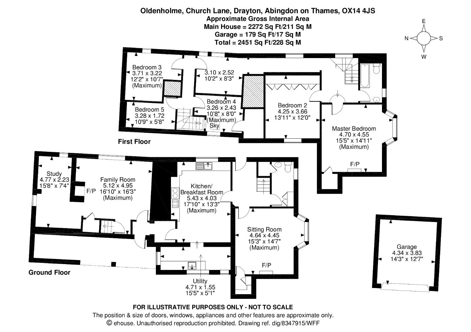 Oldenholme, 3, Church Lane, Nr Abingdon on Thames floorplan