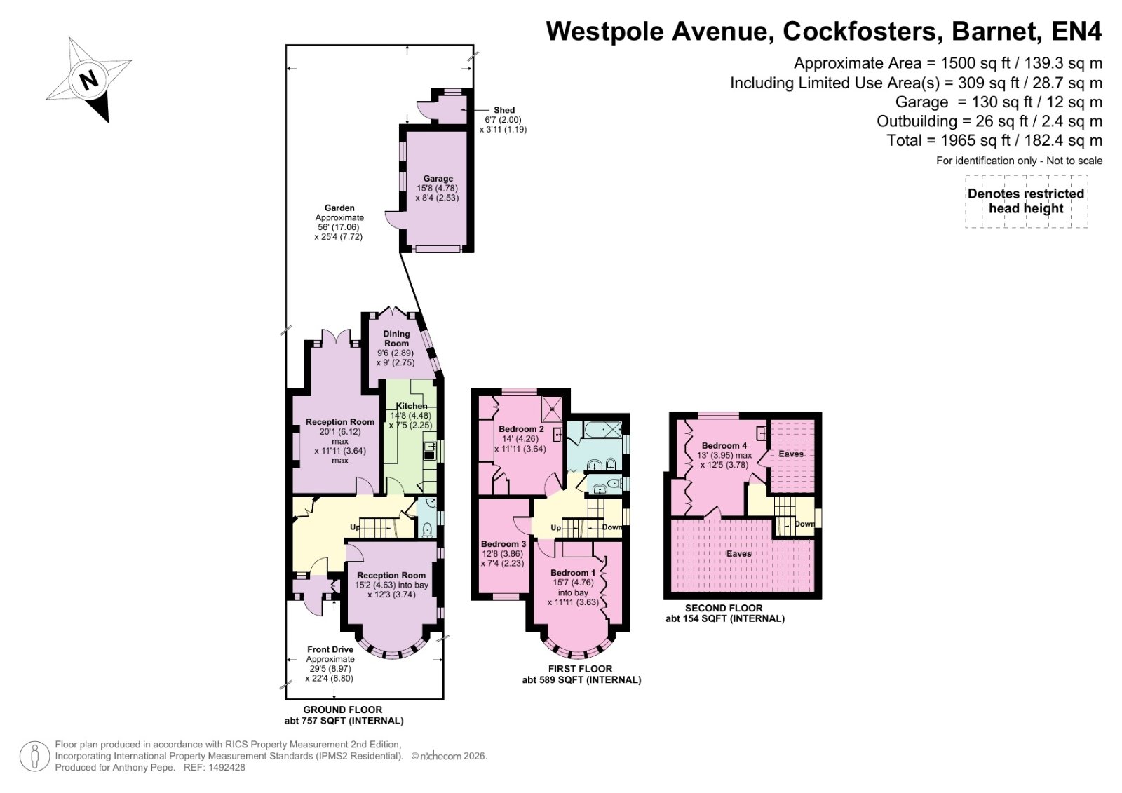 18, Westpole Avenue, Barnet floorplan