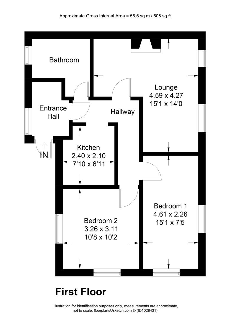 3 The Mews, Bydown, Barnstaple floorplan