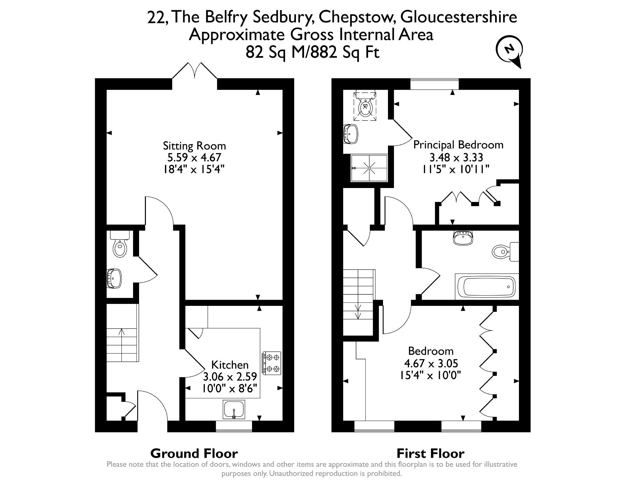 22, The Belfry, Sedbury, Chepstow floorplan