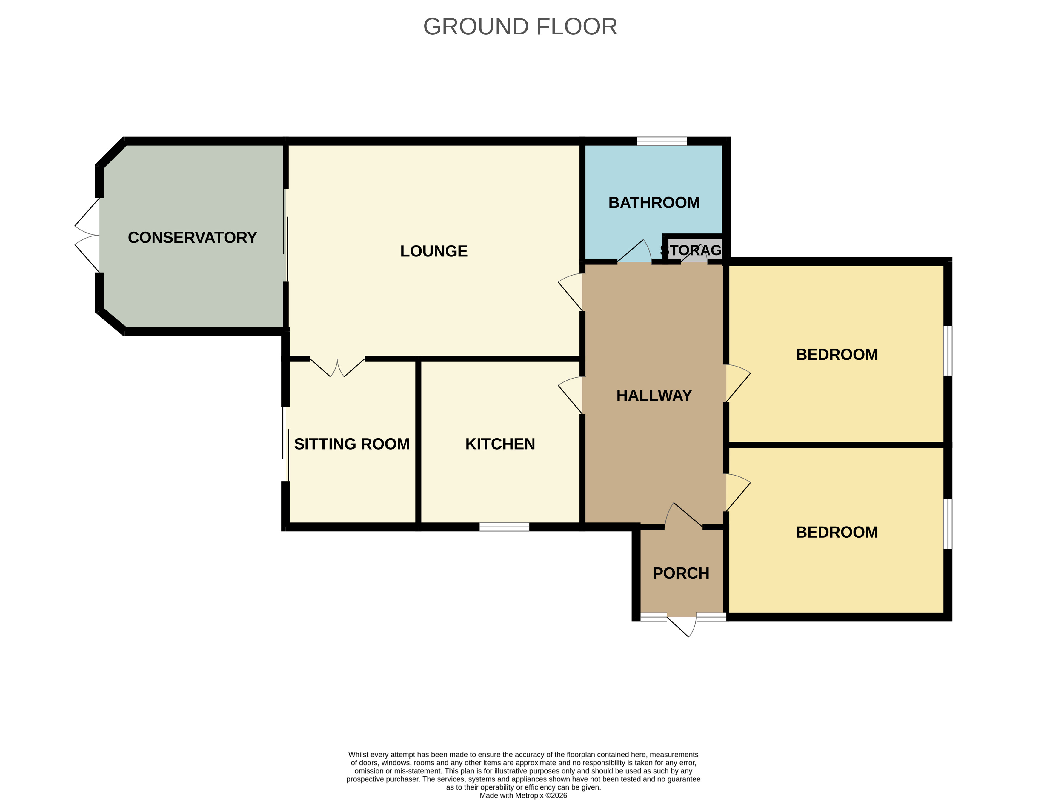 7, Claremont Close, Bedworth floorplan