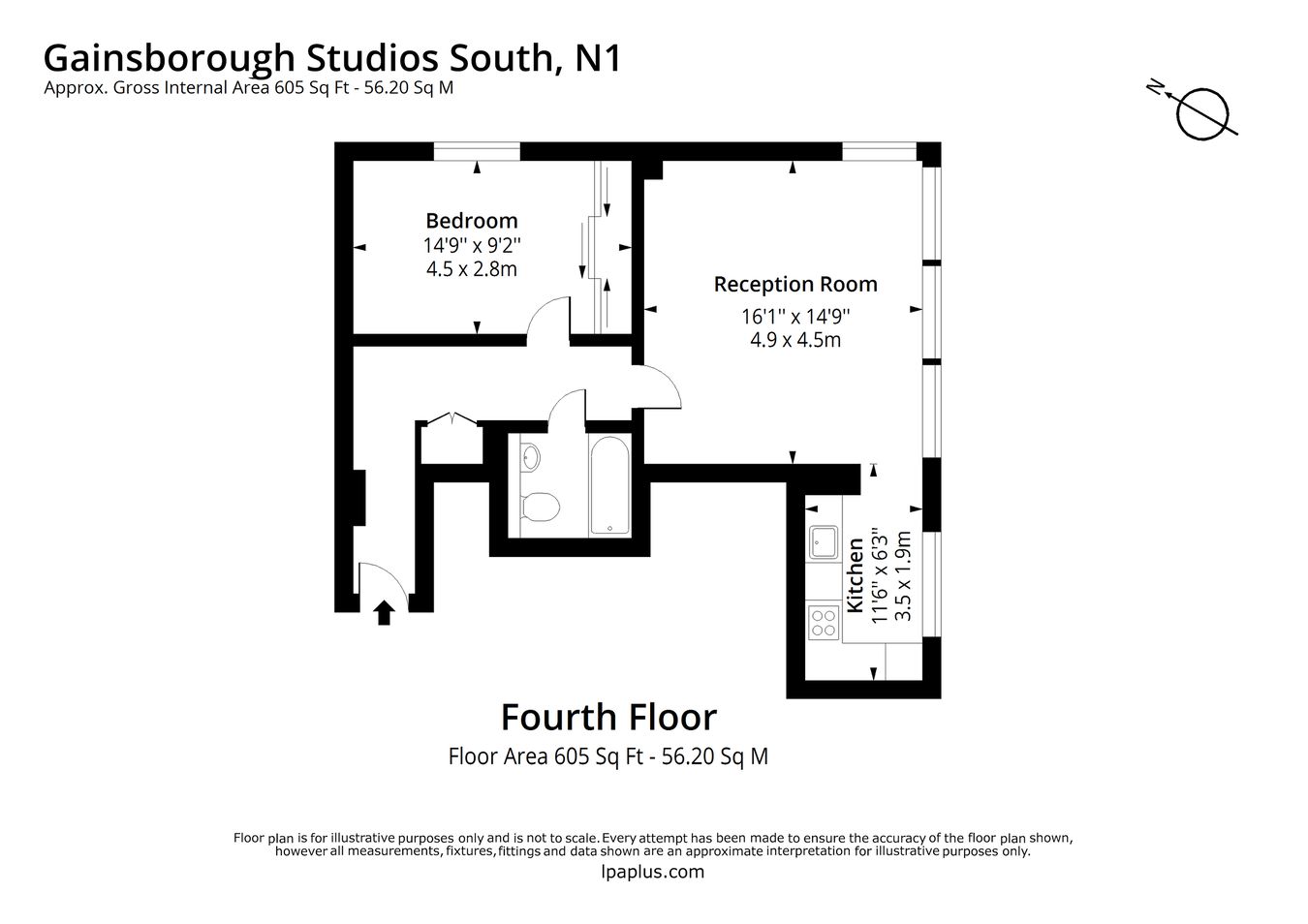 Gainsborough Studios South, 1 Poole Street, London floorplan