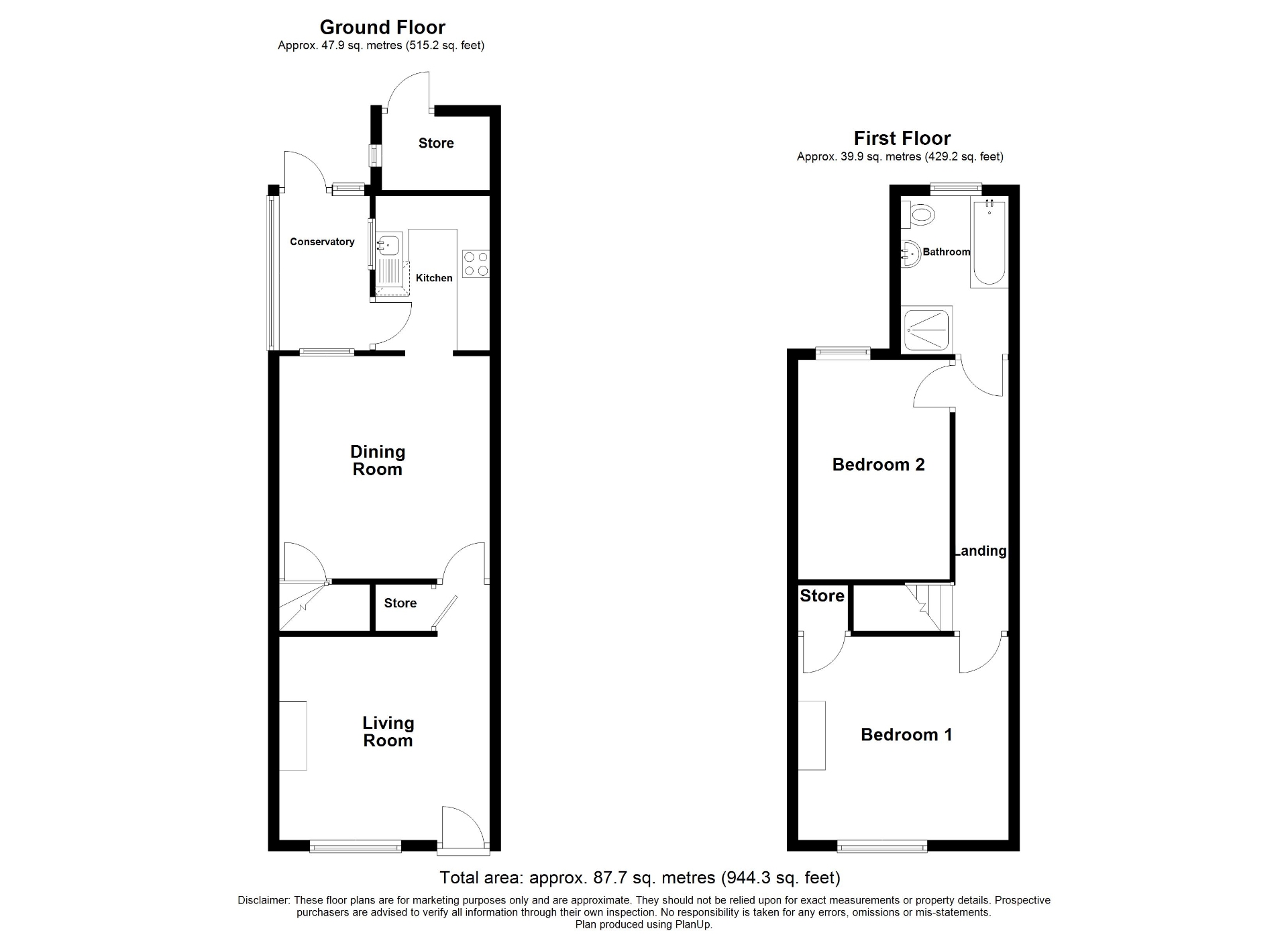 37, Main Road, Alfreton floorplan
