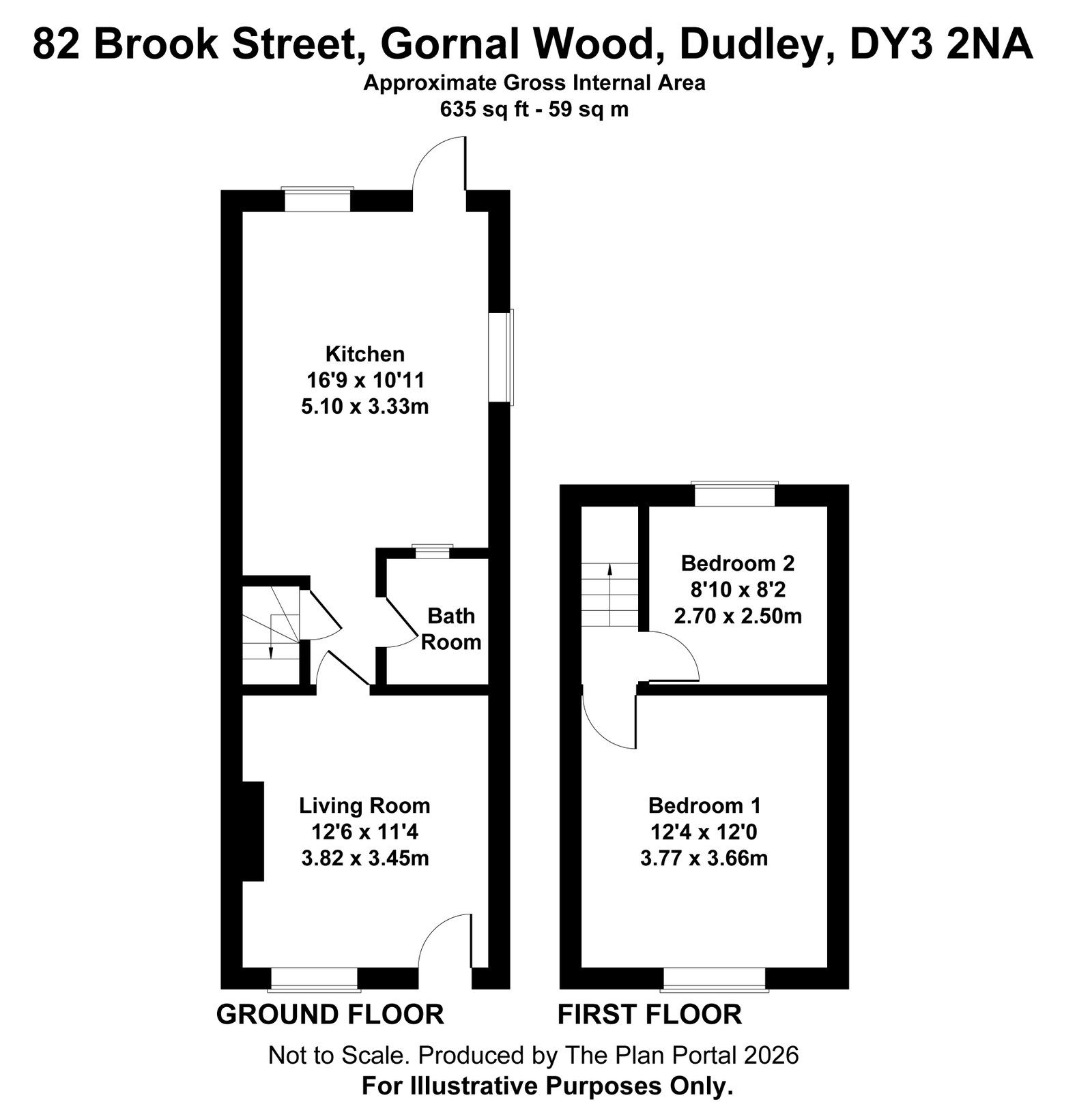82, Brook Street, Dudley floorplan