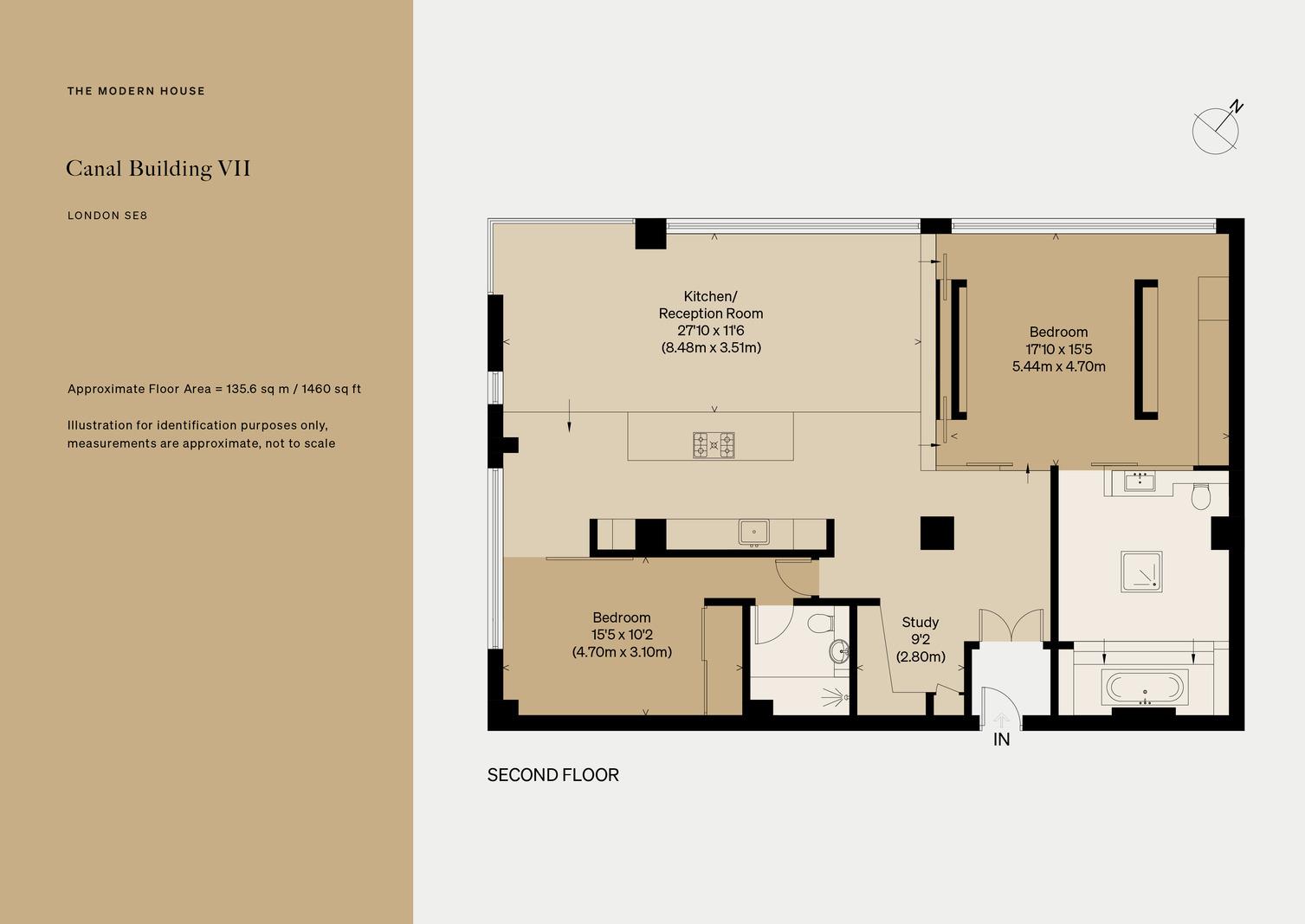 Flat 65 Canal Building, 135 Shepherdess Walk, London floorplan