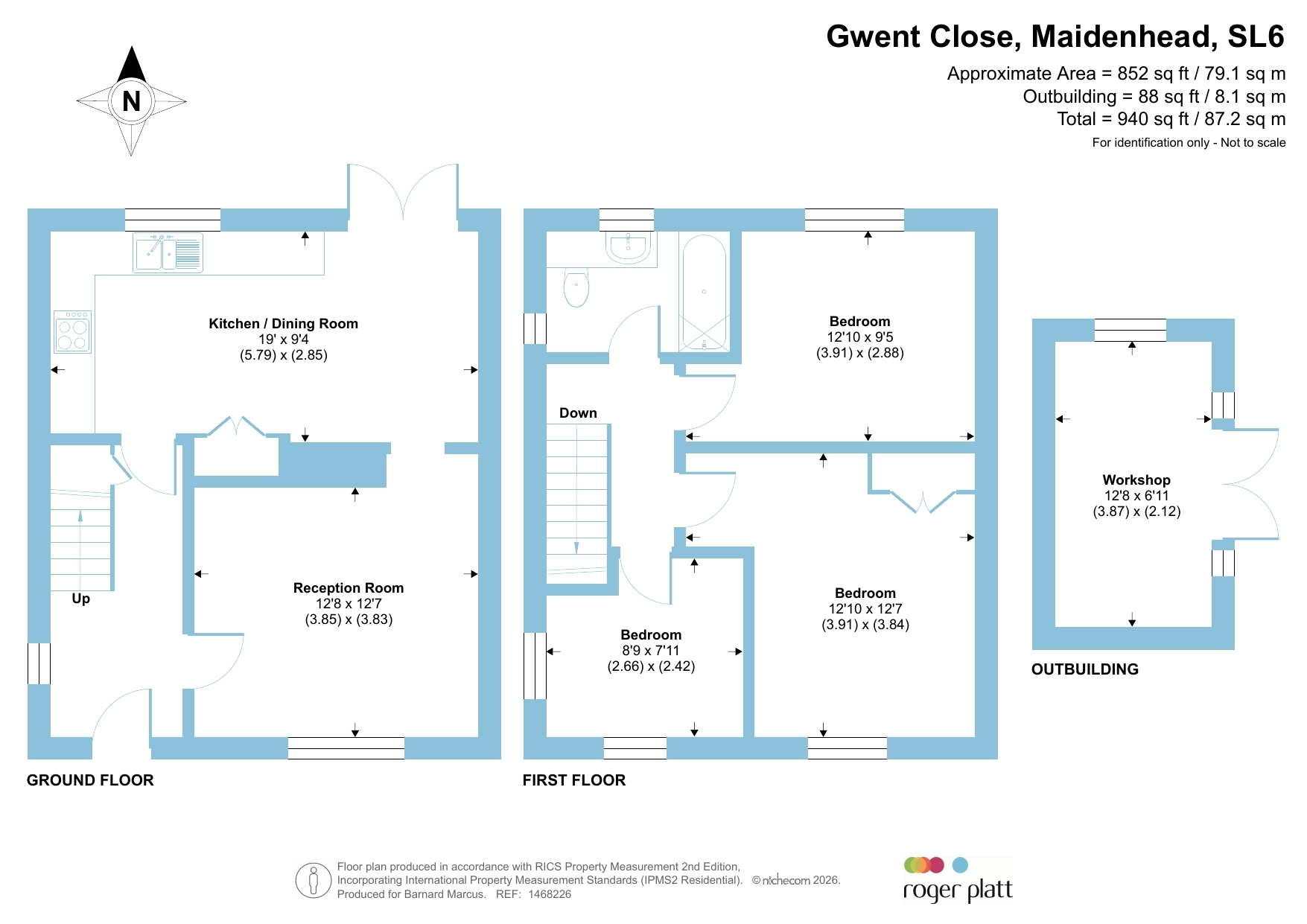 24, Gwent Close, Maidenhead floorplan