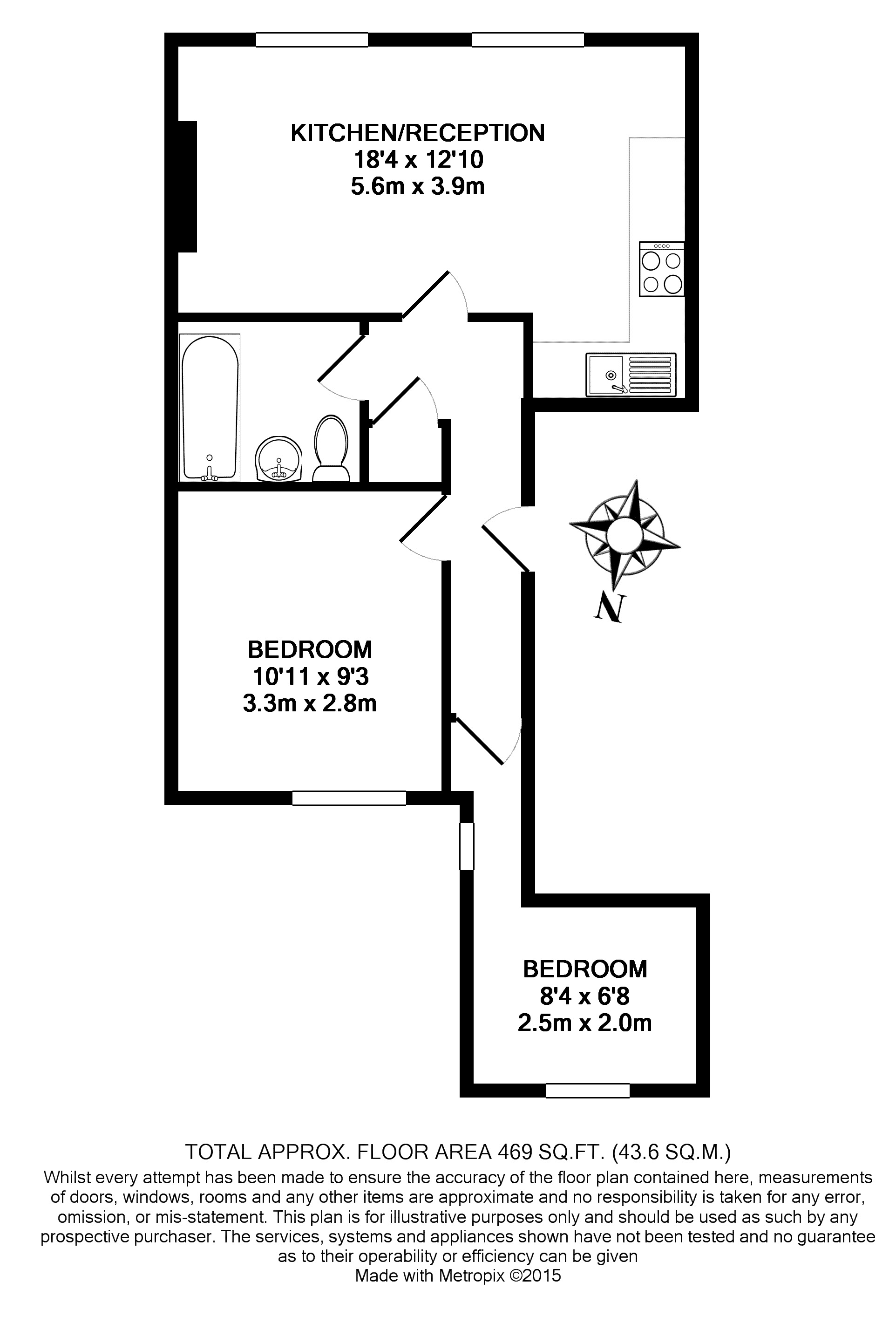 2 Bedrooms Flat to rent in Arthur Road, London SW19