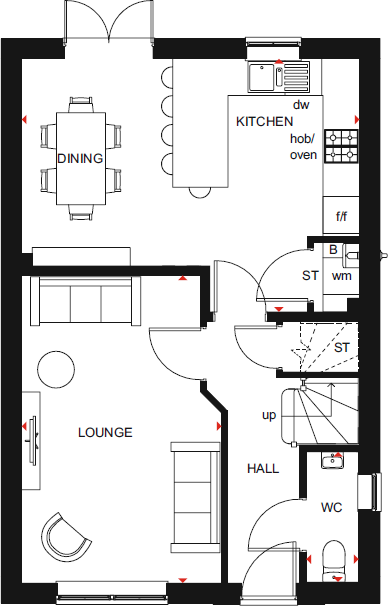 57, Stratford Drive, Northampton floorplan