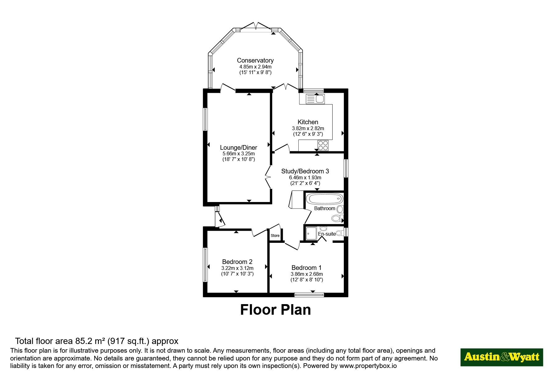 222, Calmore Road, Southampton floorplan